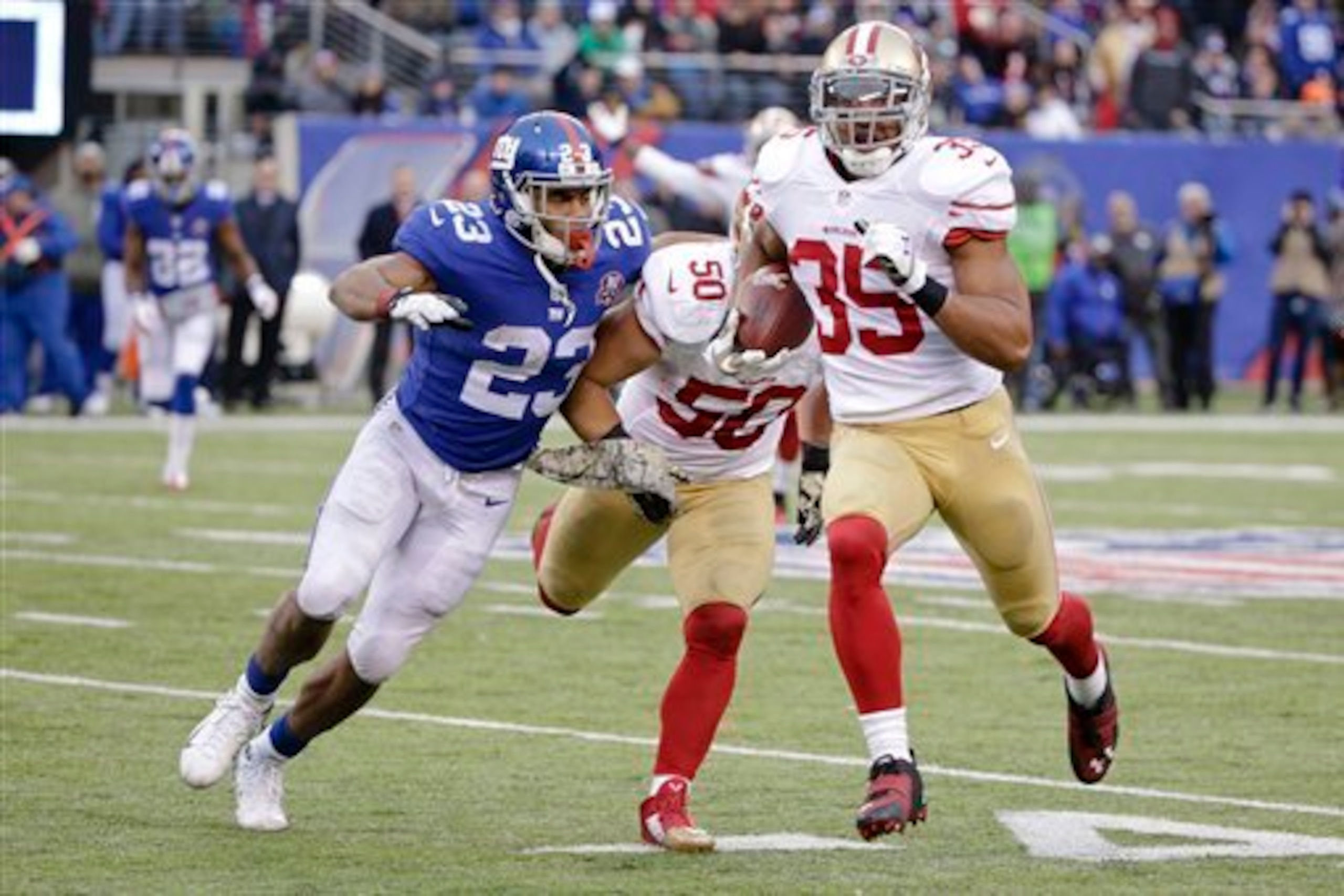 Eric Reid has been hampered by head injuries