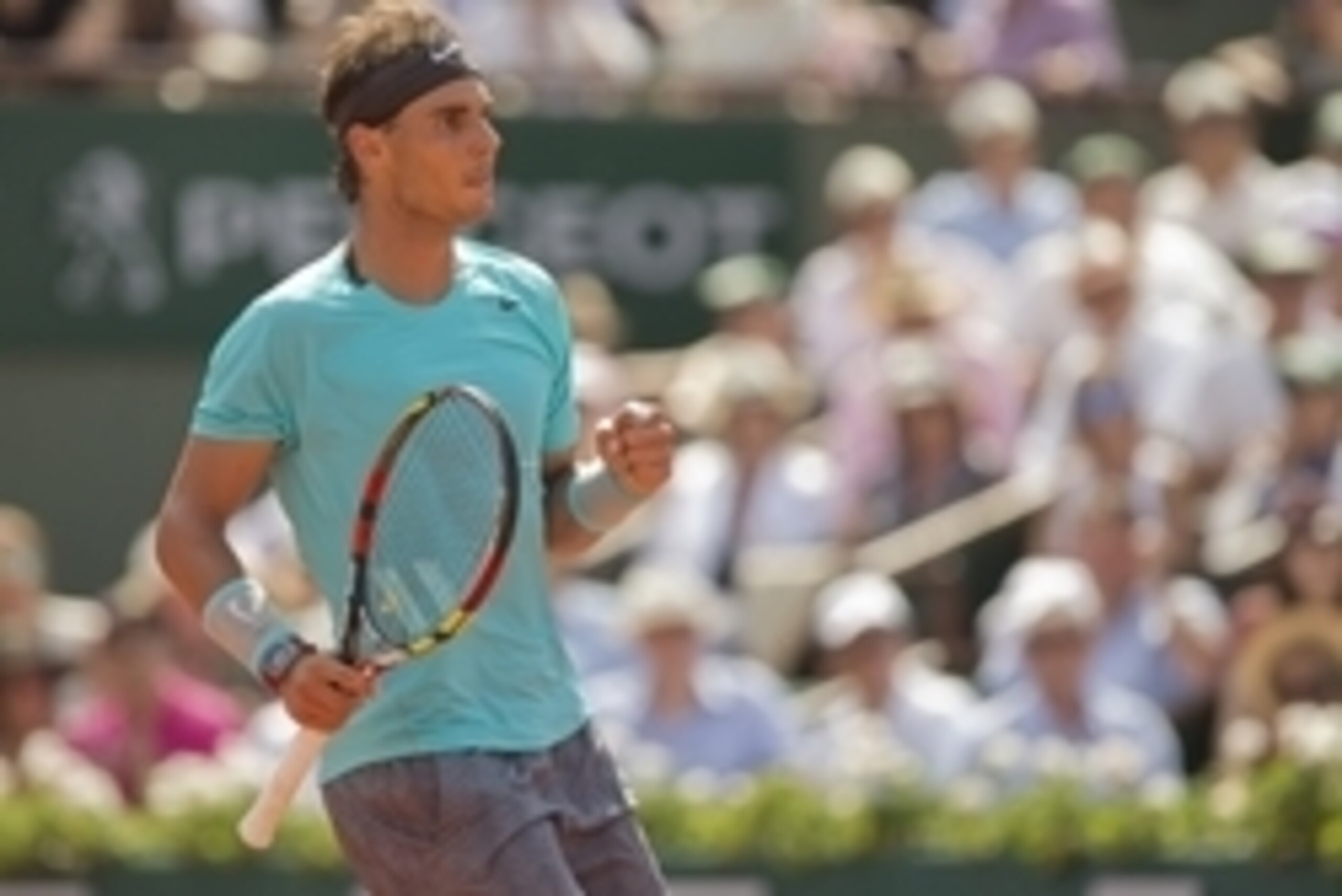Jun 8, 2014; Paris, France; Rafael Nadal (ESP) reacts during his match against Novak Djokovic (SRB) on day 15 at the 2014 French Open at Roland Garros. Mandatory Credit: Susan Mullane-USA TODAY Sports Jun 8, 2014; Paris, France; Rafael Nadal (ESP) reacts during his match against Novak Djokovic (SRB) on day 15 at the 2014 French Open at Roland Garros. Mandatory Credit: Susan Mullane-USA TODAY Sports