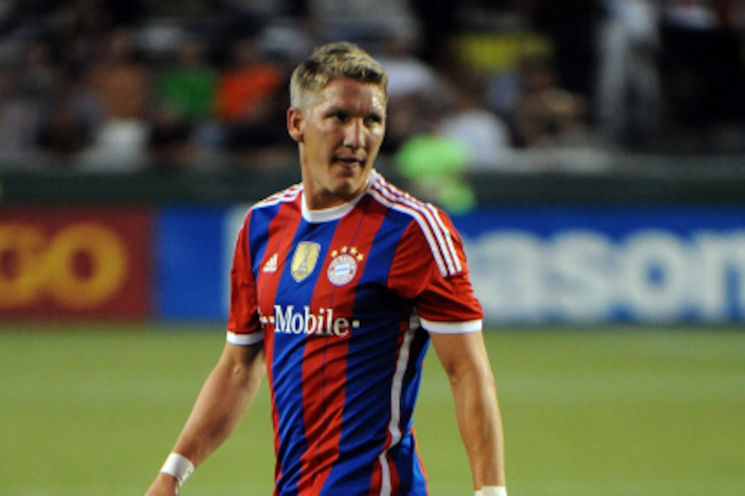 PORTLAND, OR - AUGUST 06: Bastian Schweinsteiger #31 walks out on to the pitch during the second half of the game against the MLS All-Stars st Providence Park on August 6, 2014 in Portland, Oregon.  (Photo by Steve Dykes/Getty Images)