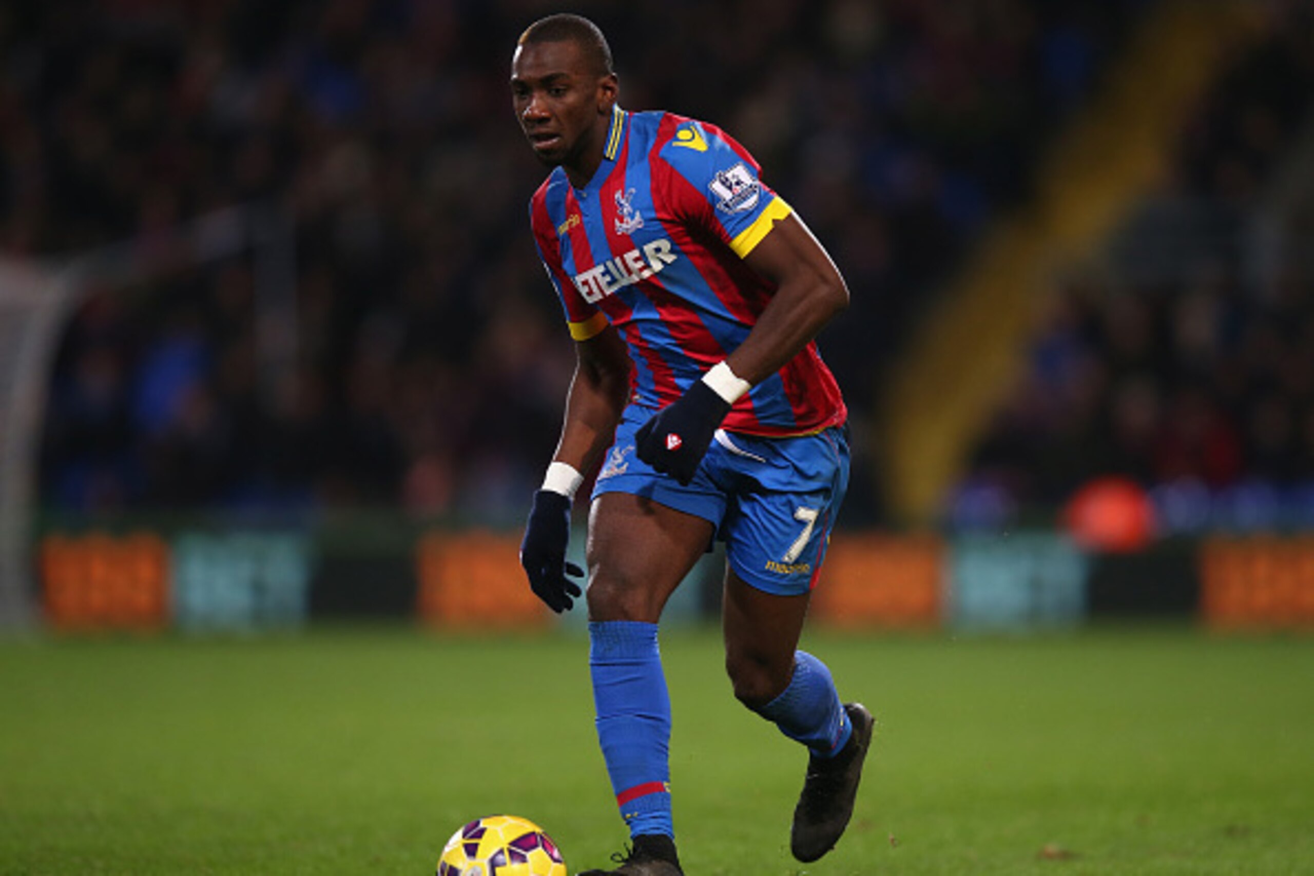 LONDON, ENGLAND - DECEMBER 02:  Yannick Bolasie of Crystal Palace in action during the Barclays Premier League match between Crystal Palace and Aston Villa at Selhurst Park on December 2, 2014 in London, England.  (Photo by Bryn Lennon/Getty Images)