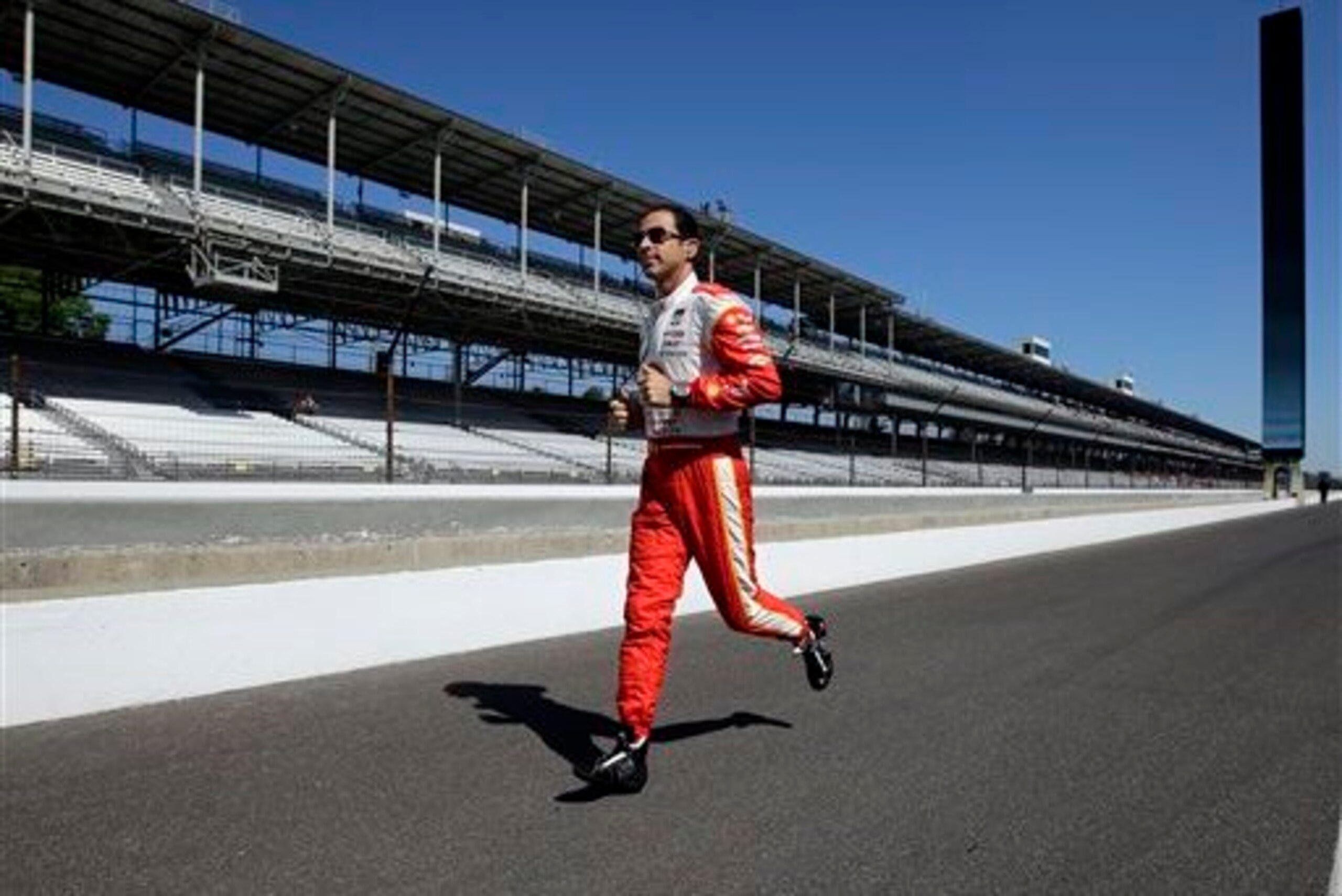 Castroneves is running toward history in Indy.
