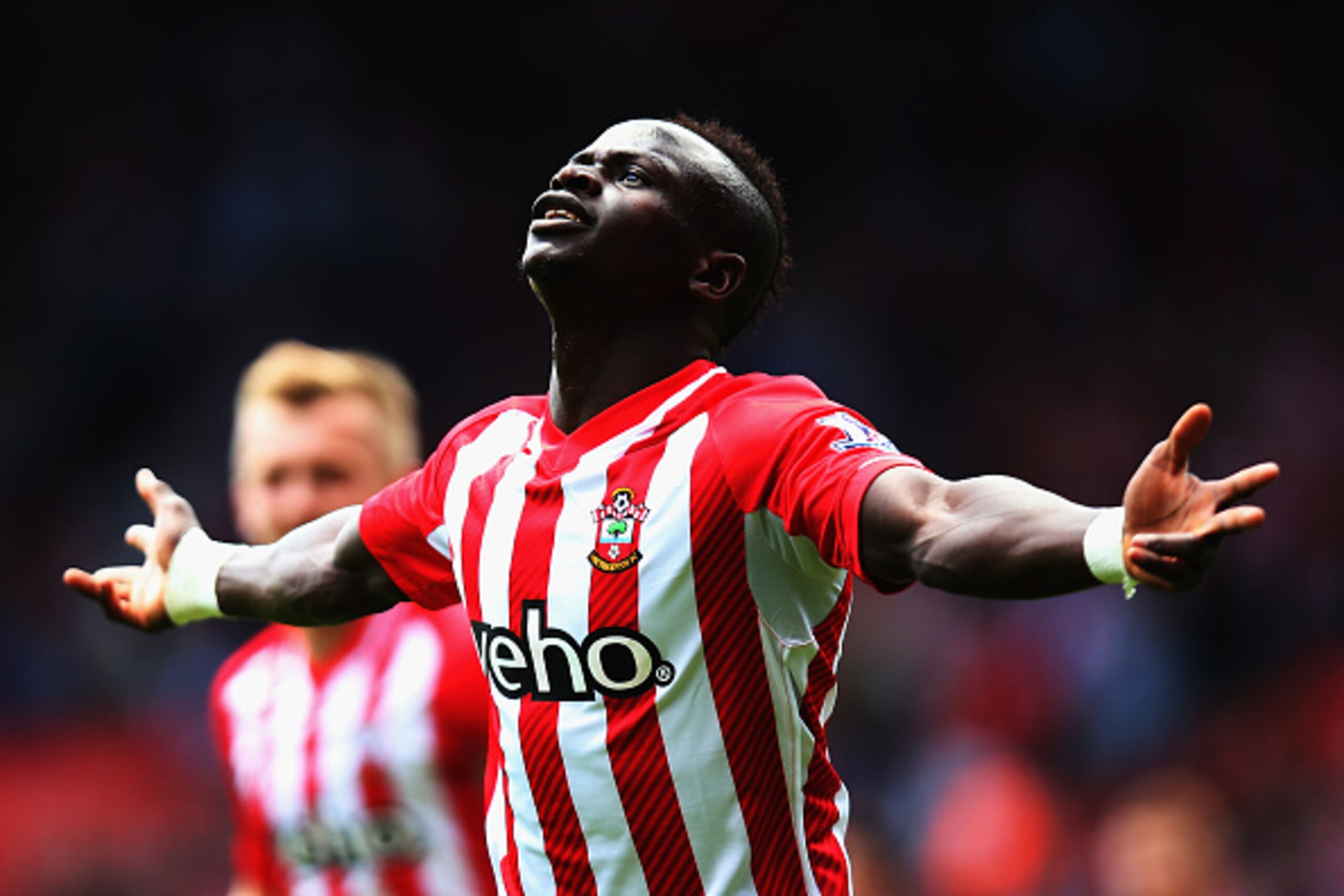 SOUTHAMPTON, ENGLAND - MAY 16: Sadio Mane of Southampton celebrates scoring during the Barclays Premier League match between Southampton and Aston Villa at St Mary's Stadium on May 16, 2015 in Southampton, England. (Photo by Bryn Lennon/Getty Images) SOUTHAMPTON, ENGLAND - MAY 16: Sadio Mane of Southampton celebrates scoring during the Barclays Premier League match between Southampton and Aston Villa at St Mary's Stadium on May 16, 2015 in Southampton, England. (Photo by Bryn Lennon/Getty Images)