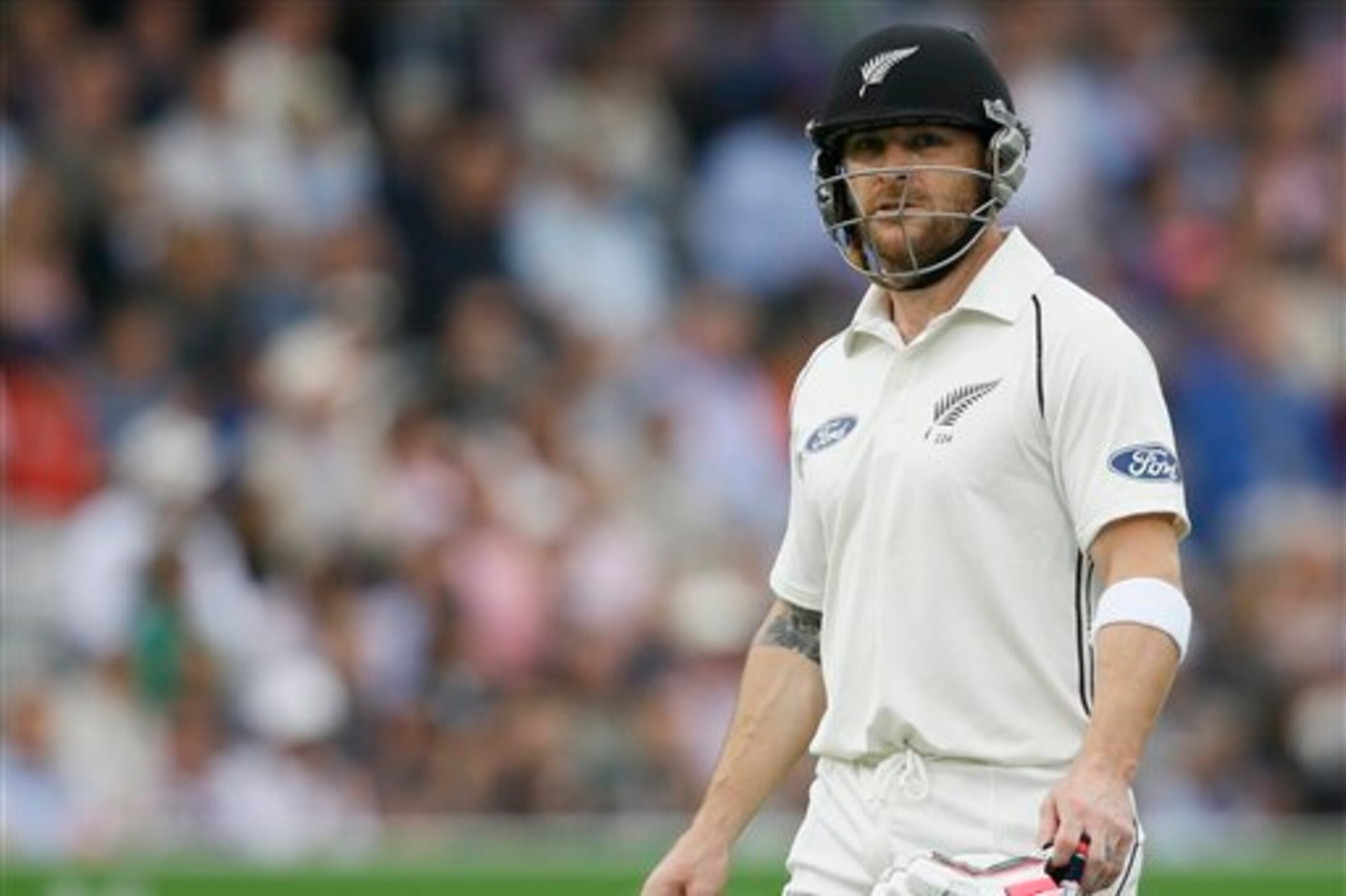 Brendon McCullum's dismissal prevented England from conceding even more runs.