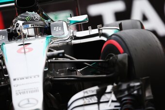 MONTE-CARLO, MONACO - MAY 23:  Nico Rosberg of Germany and Mercedes GP drives during qualifying for the Monaco Formula One Grand Prix at Circuit de Monaco on May 23, 2015 in Monte-Carlo, Monaco.  (Photo by Mark Thompson/Getty Images)