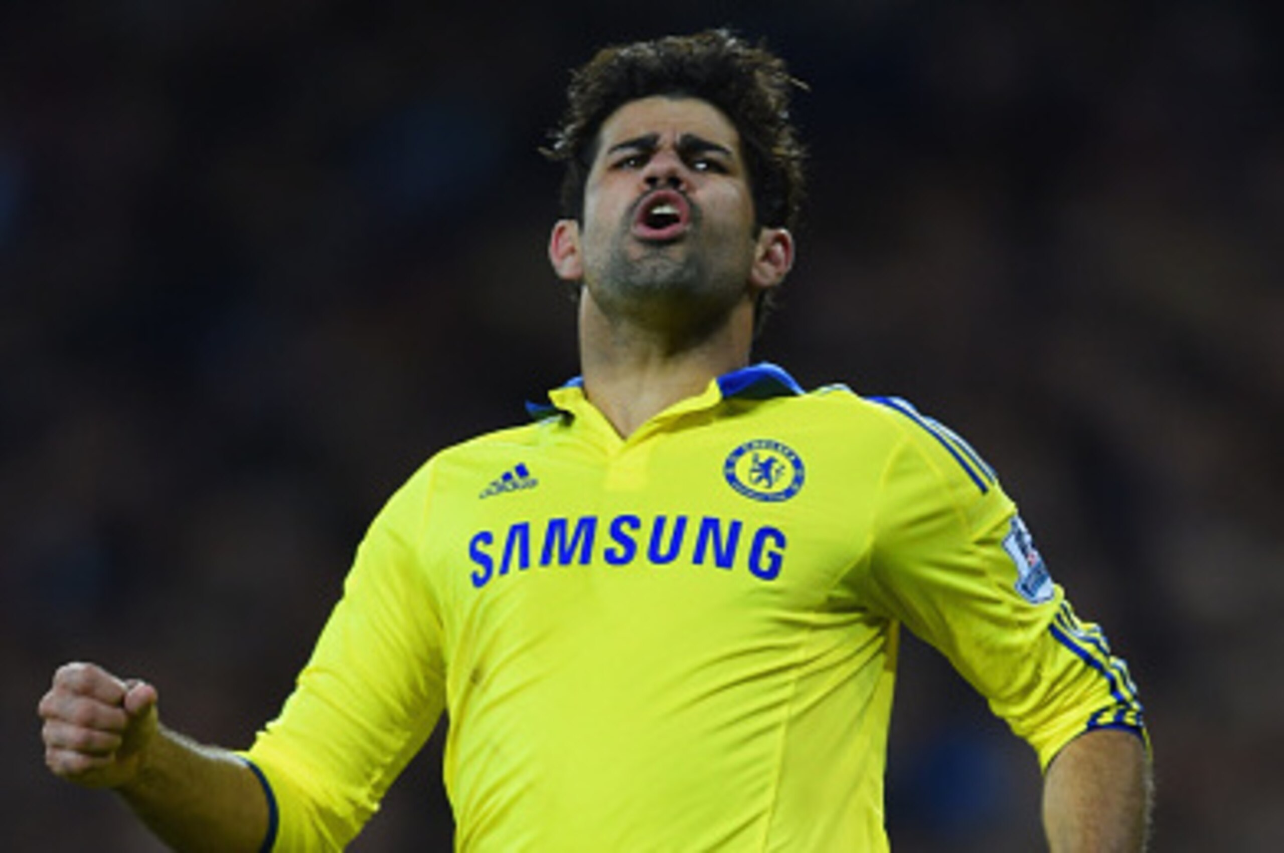 WEST BROMWICH, ENGLAND - MAY 18:  Diego Costa of Chelsea reacts during the Barclays Premier League match between West Bromwich Albion and Chelsea at The Hawthorns on May 18, 2015 in West Bromwich, England.  (Photo by Shaun Botterill/Getty Images)