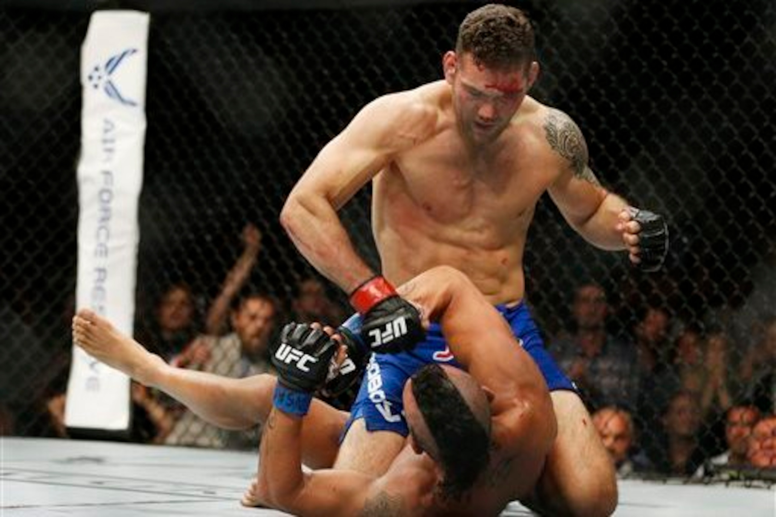 Belfort was helpless once Weidman grounded him. Belfort was helpless once Weidman grounded him.