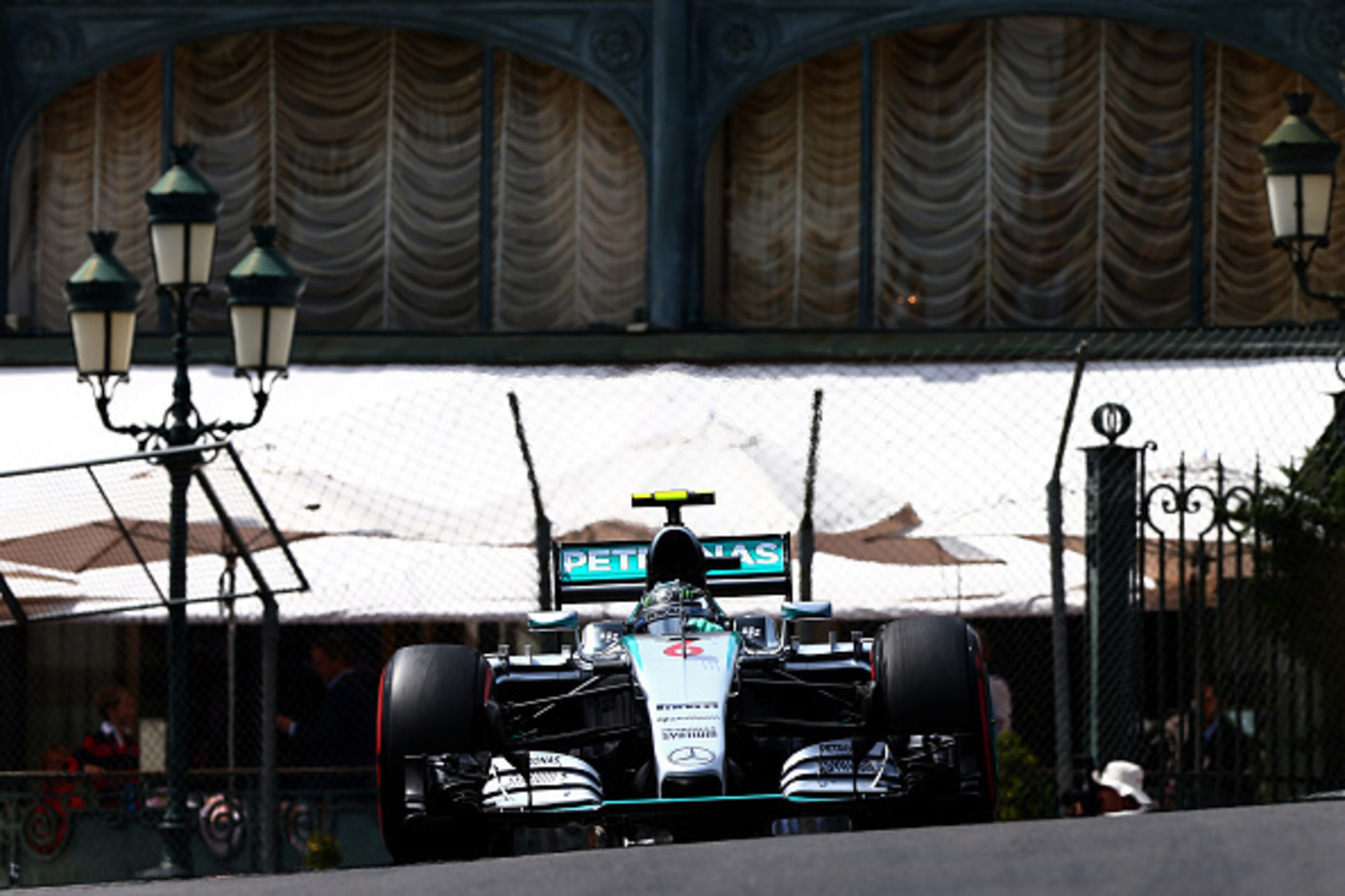 MONTE-CARLO, MONACO - MAY 23: Nico Rosberg of Germany and Mercedes GP drives during final practice for the Monaco Formula One Grand Prix at Circuit de Monaco on May 23, 2015 in Monte-Carlo, Monaco. (Photo by Dan Istitene/Getty Images) MONTE-CARLO, MONACO - MAY 23: Nico Rosberg of Germany and Mercedes GP drives during final practice for the Monaco Formula One Grand Prix at Circuit de Monaco on May 23, 2015 in Monte-Carlo, Monaco. (Photo by Dan Istitene/Getty Images)