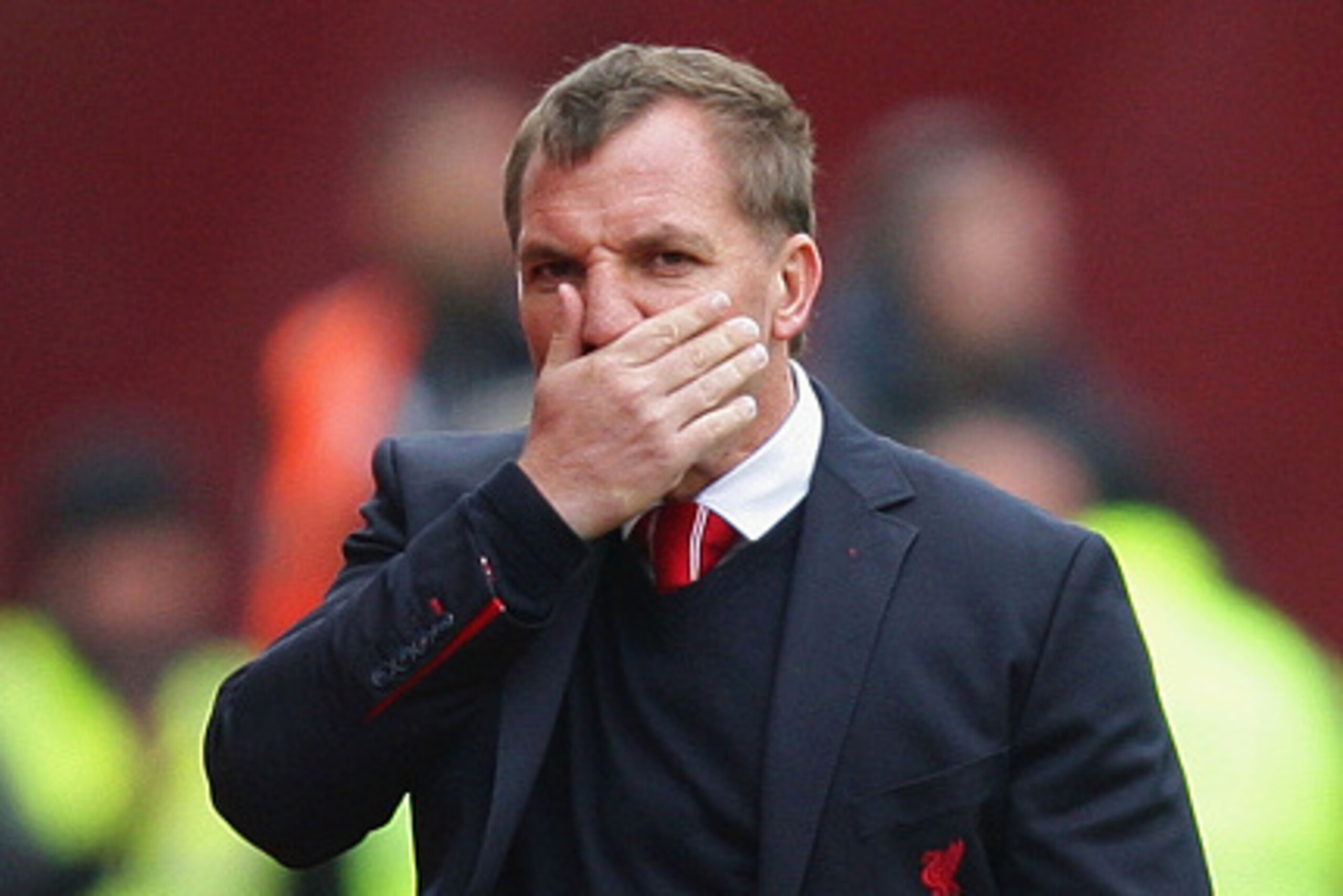 STOKE ON TRENT, ENGLAND - MAY 24: Brendan Rodgers manager of Liverpool reacts during the Barclays Premier League match between Stoke City and Liverpool at Britannia Stadium on May 24, 2015 in Stoke on Trent, England. (Photo by Dave Thompson/Getty Images) STOKE ON TRENT, ENGLAND - MAY 24: Brendan Rodgers manager of Liverpool reacts during the Barclays Premier League match between Stoke City and Liverpool at Britannia Stadium on May 24, 2015 in Stoke on Trent, England. (Photo by Dave Thompson/Getty Images)