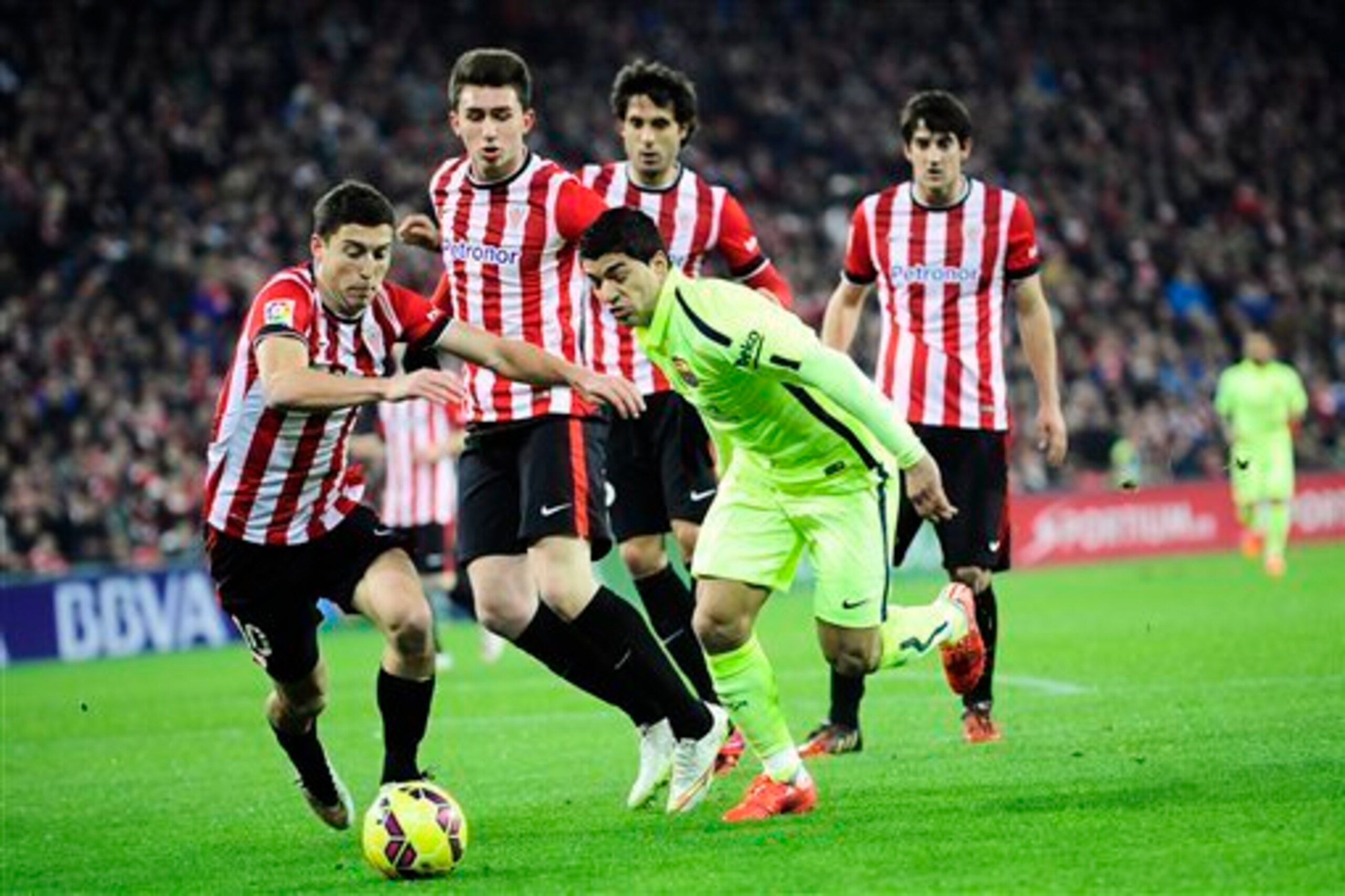 Luis Suarez could be the thorn in the side of Athletic's defence.