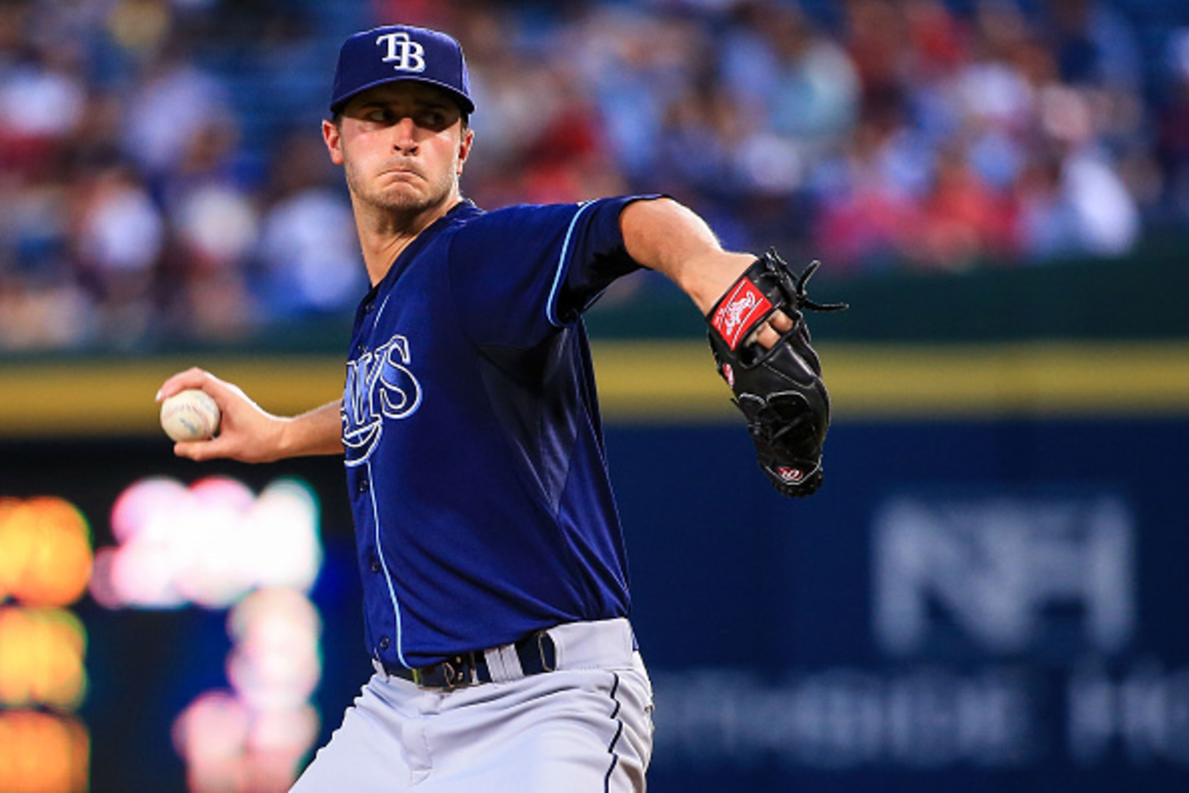ATLANTA, GA - MAY 20: Jake Odorizzi #23 of the Tampa Bay Rays pitches during the fifth inning against the Atlanta Braves at Turner Field on May 20, 2015 in Atlanta, Georgia.  (Photo by Daniel Shirey/Getty Images)
