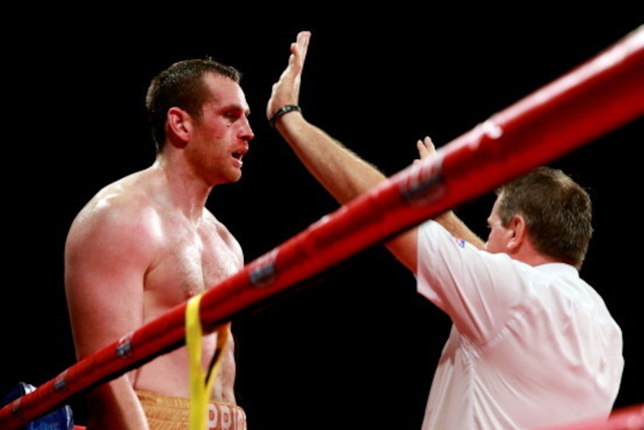 LIVERPOOL, ENGLAND - JULY 06:  David Price of England is counted out during his International Heavyweight Fight with Tony Thompson of United States on July 6, 2013 in Liverpool, England.  (Photo by Scott Heavey/Getty Images)
