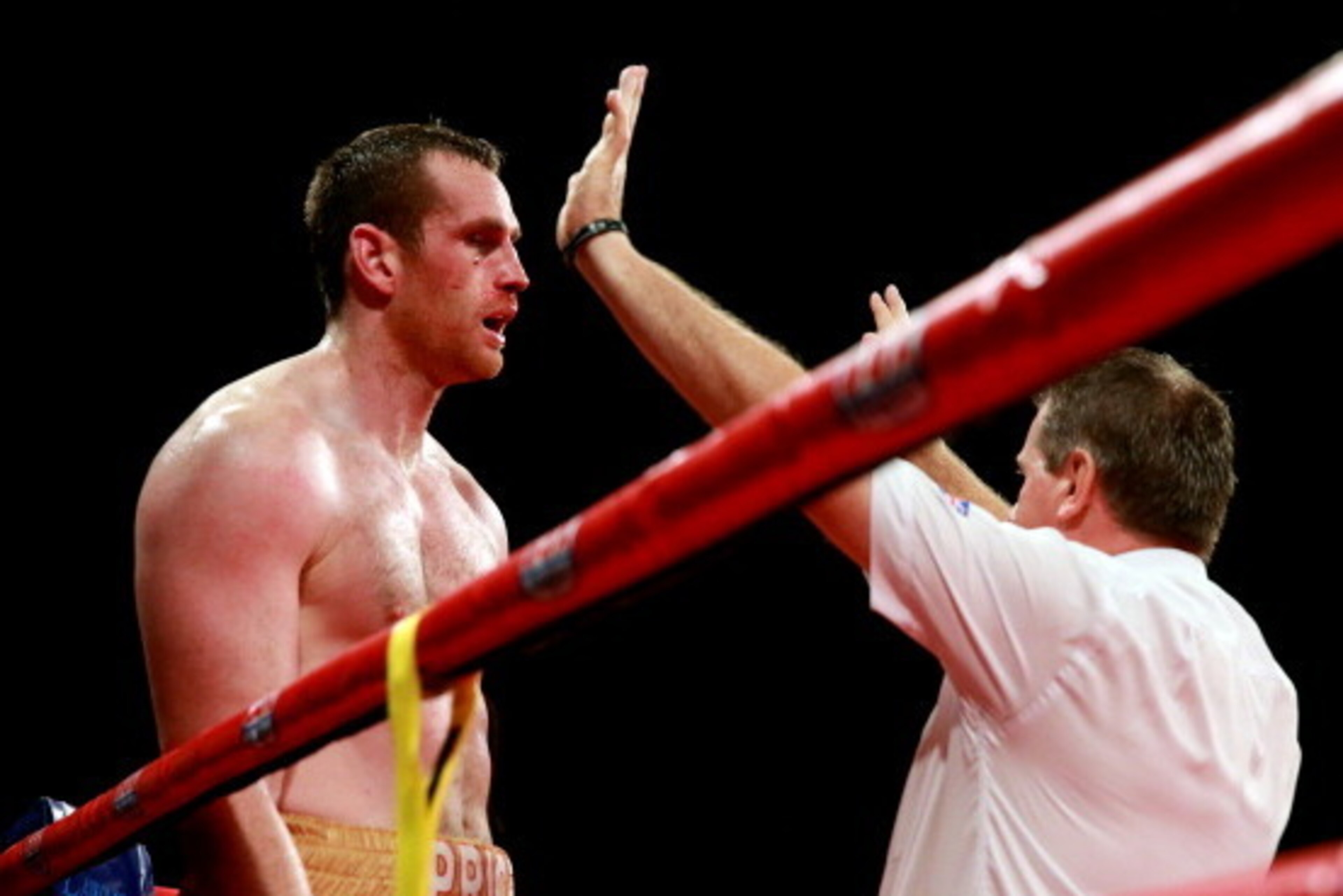 LIVERPOOL, ENGLAND - JULY 06:  David Price of England is counted out during his International Heavyweight Fight with Tony Thompson of United States on July 6, 2013 in Liverpool, England.  (Photo by Scott Heavey/Getty Images)