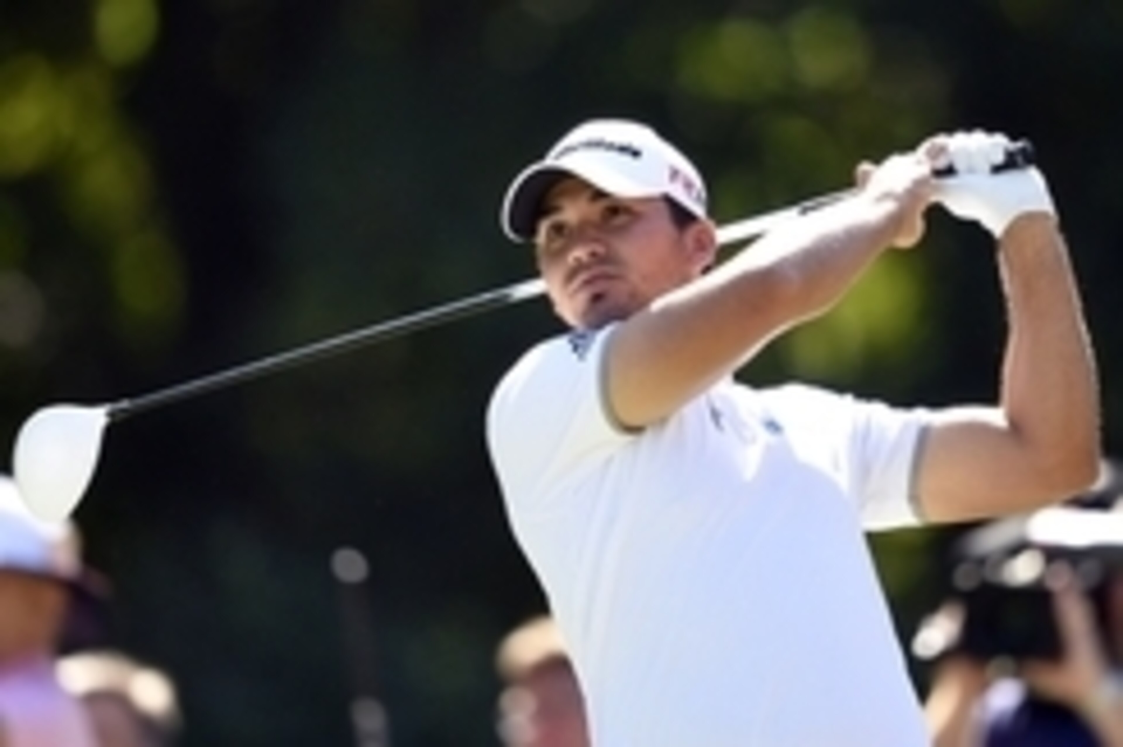 May 7, 2015; Ponte Vedra Beach, FL, USA; Jason Day hits his tee shot on the 15th hole during the first round of The Players Championship golf tournament at TPC Sawgrass - Stadium Course. Mandatory Credit: John David Mercer-USA TODAY Sports