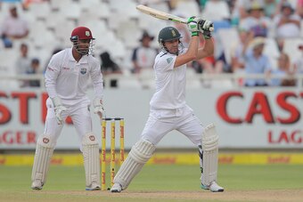 CAPE TOWN, SOUTH AFRICA - JANUARY 03: AB de Villiers of the Proteas during day 2 of the 3rd Test between South Africa and West Indies at Sahara Park Newlands on January 03, 2015 in Cape Town, South Africa. (Photo by Carl Fourie/Gallo Images/Getty Images)