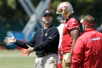 Jim Harbaugh and Greg Roman tweaked their offensive system last year, which led to some of Kaepernick's struggles.