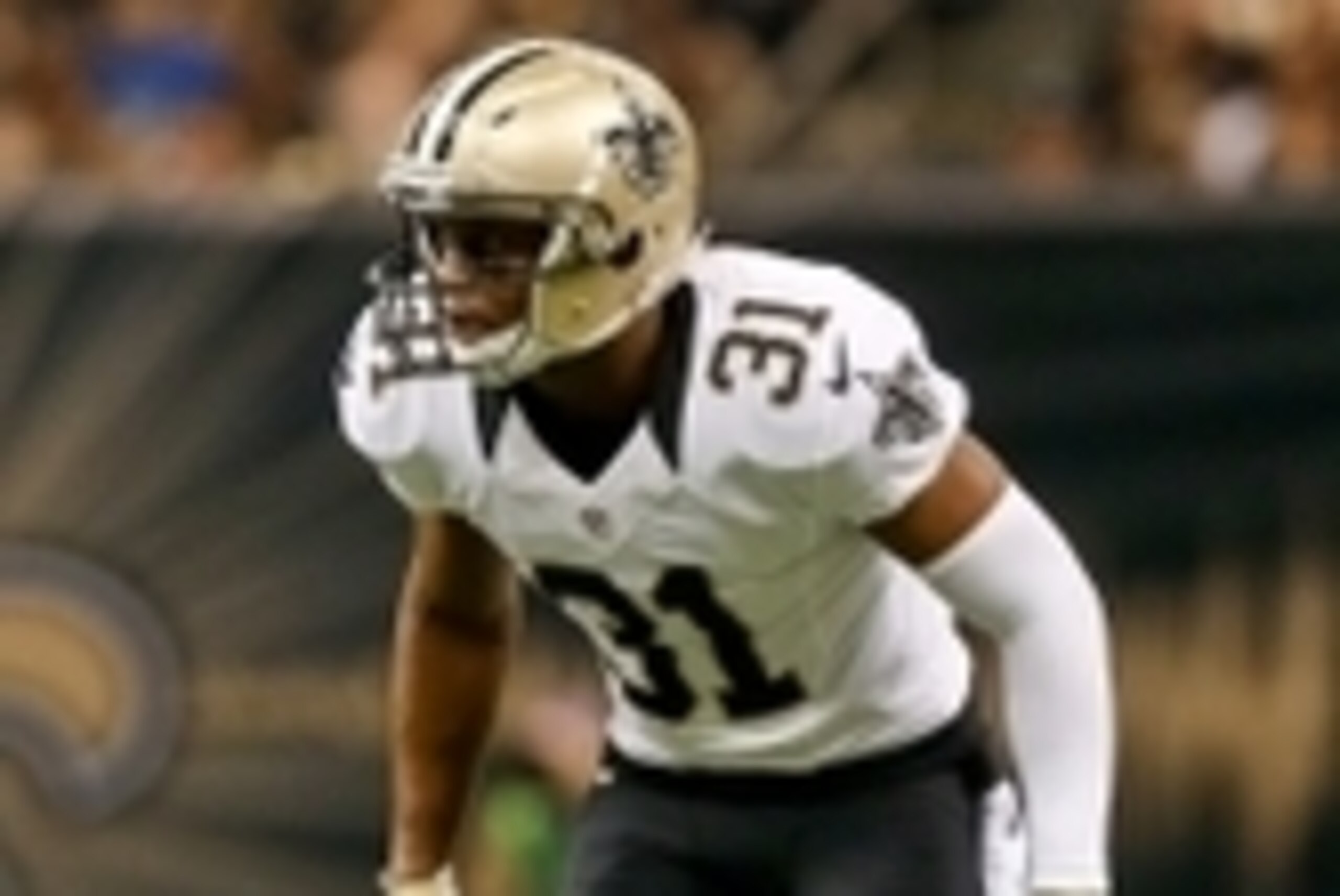 Sep 21, 2014; New Orleans, LA, USA; New Orleans Saints free safety Jairus Byrd (31) against the Minnesota Vikings during the first half of a game at Mercedes-Benz Superdome. Mandatory Credit: Derick E. Hingle-USA TODAY Sports