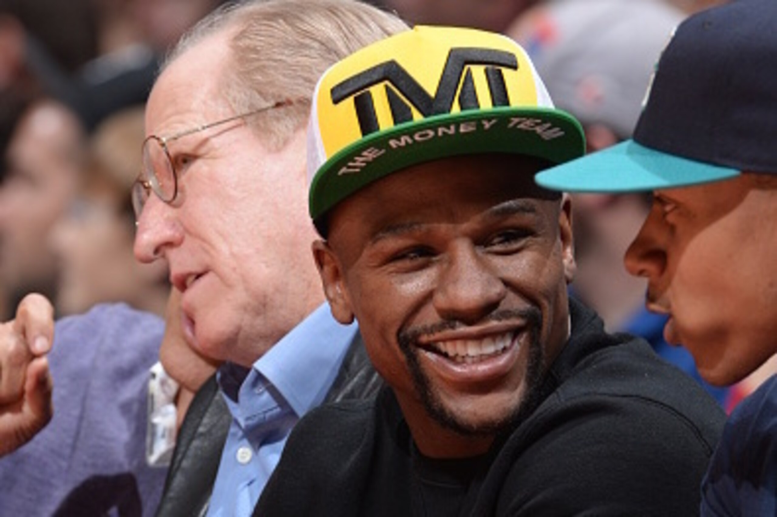 LOS ANGELES, CA - MAY 14:  Floyd Mayweather Jr. attends Game Six of the Western Conference Semifinals between the Los Angeles Clippers and the Houston Rockets during the 2015 NBA Playoffs on May 14, 2015 at Staples Center in Los Angeles, California. NOTE 