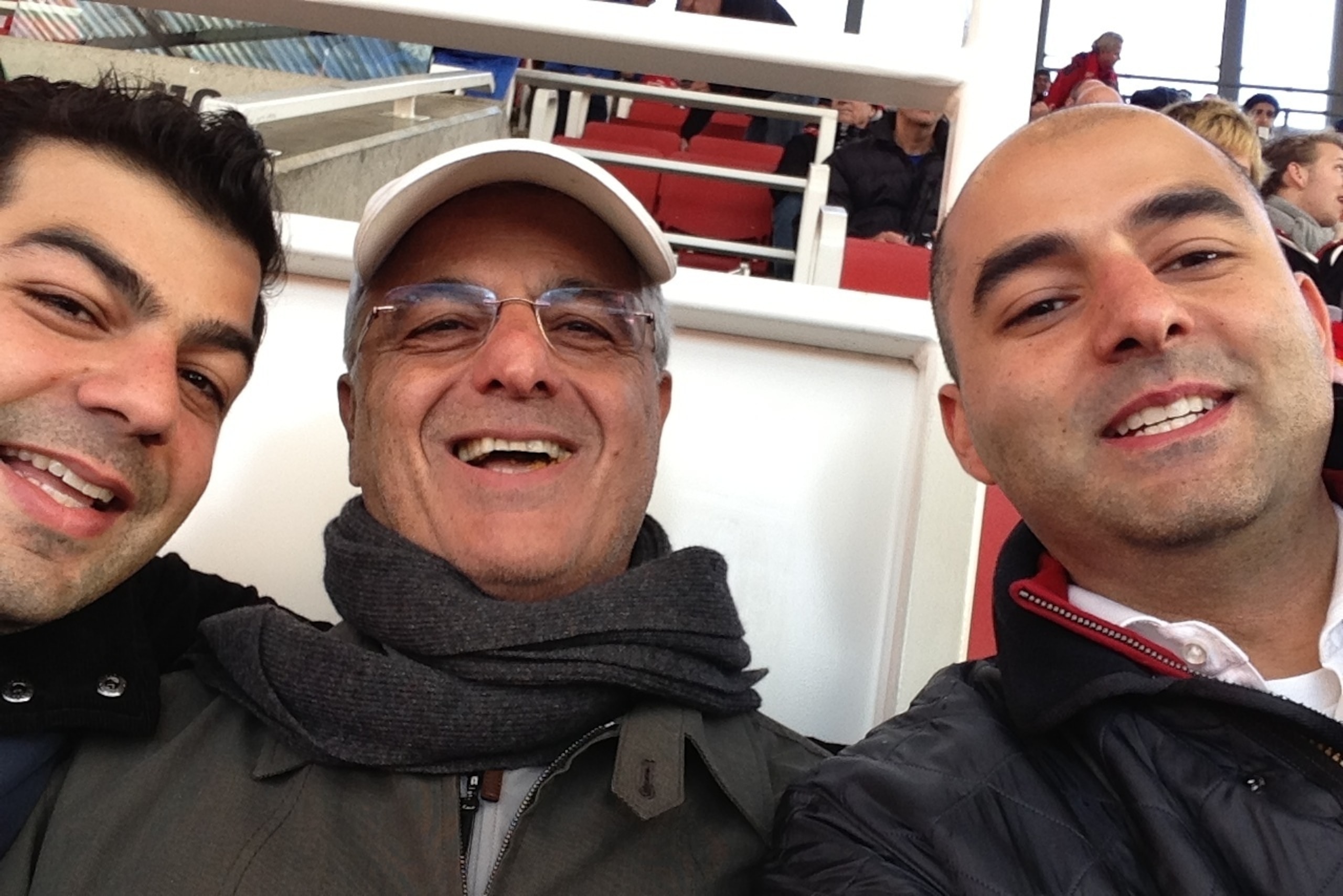 Atallah with his Father and Brother