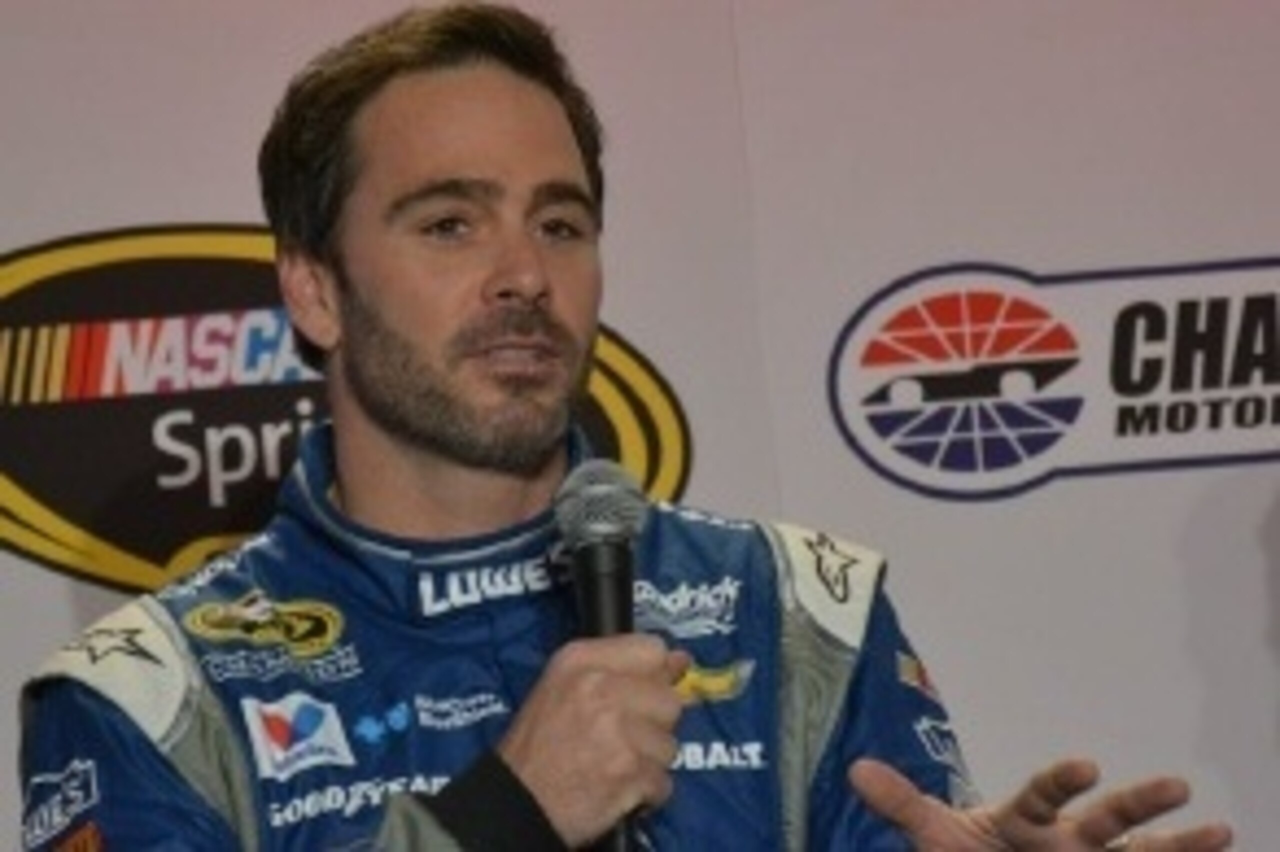 Jimmie Johnson explains at Charlotte.