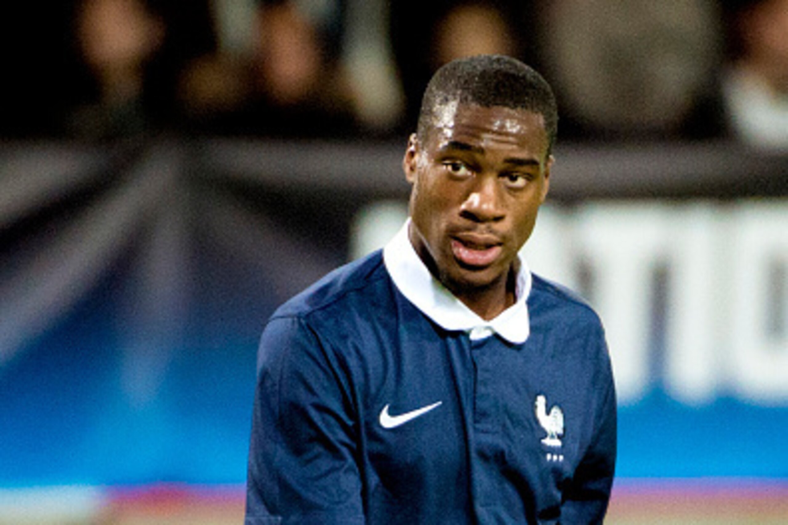 HALMSTAD,SWEDEN - OCTOBER 14: Geoffrey Kondogbia of France in action during the UEFA Under-21 Championship qualifying match between Sweden and France in Orjans Vall Stadium on October 14, 2014 in Halmstad, Sweden. (Photo by Ludvig Thunman/EuroFootball/ HALMSTAD,SWEDEN - OCTOBER 14: Geoffrey Kondogbia of France in action during the UEFA Under-21 Championship qualifying match between Sweden and France in Orjans Vall Stadium on October 14, 2014 in Halmstad, Sweden. (Photo by Ludvig Thunman/EuroFootball/