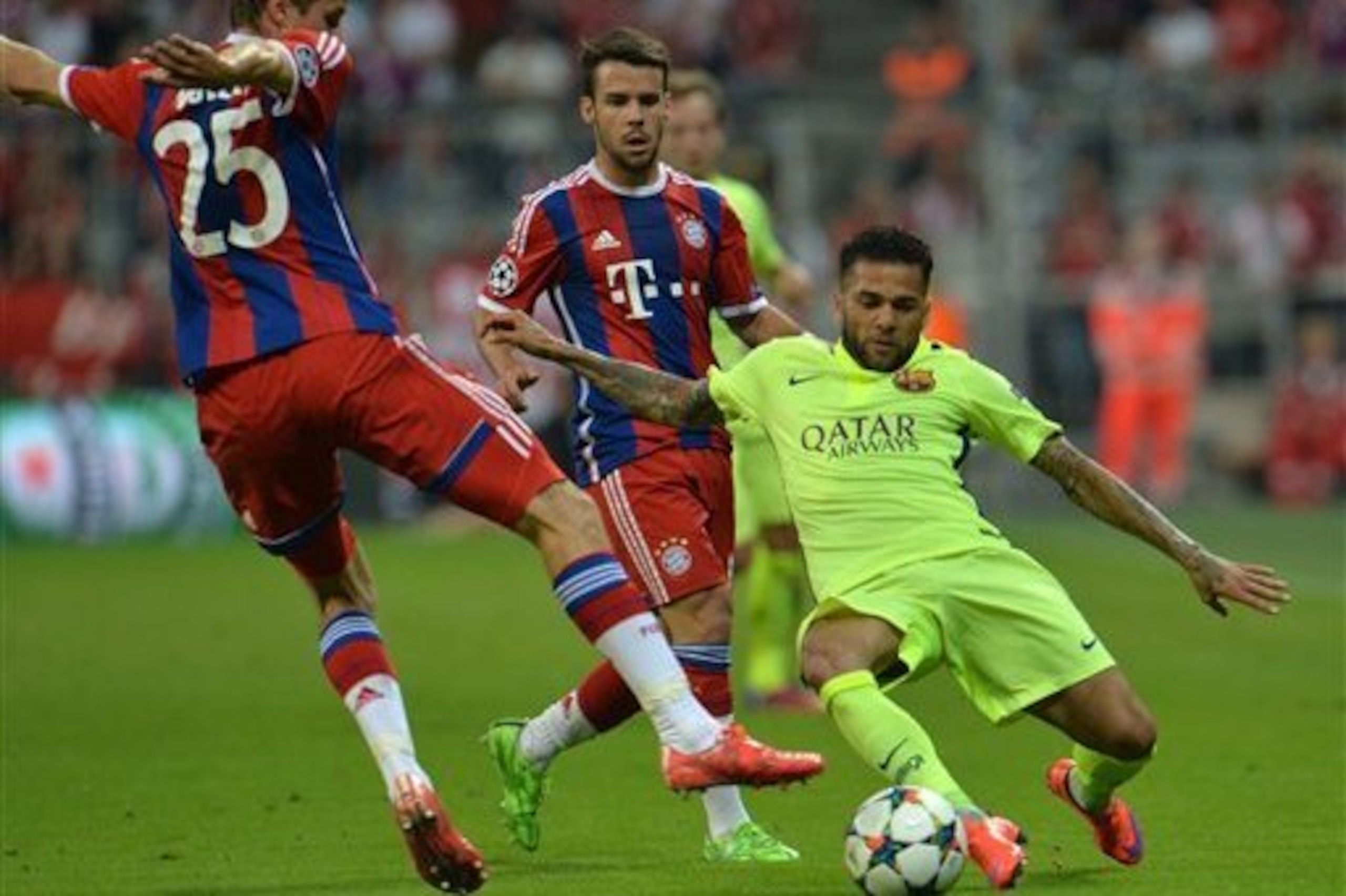 Alves' defensive contribution is not to be overlooked.