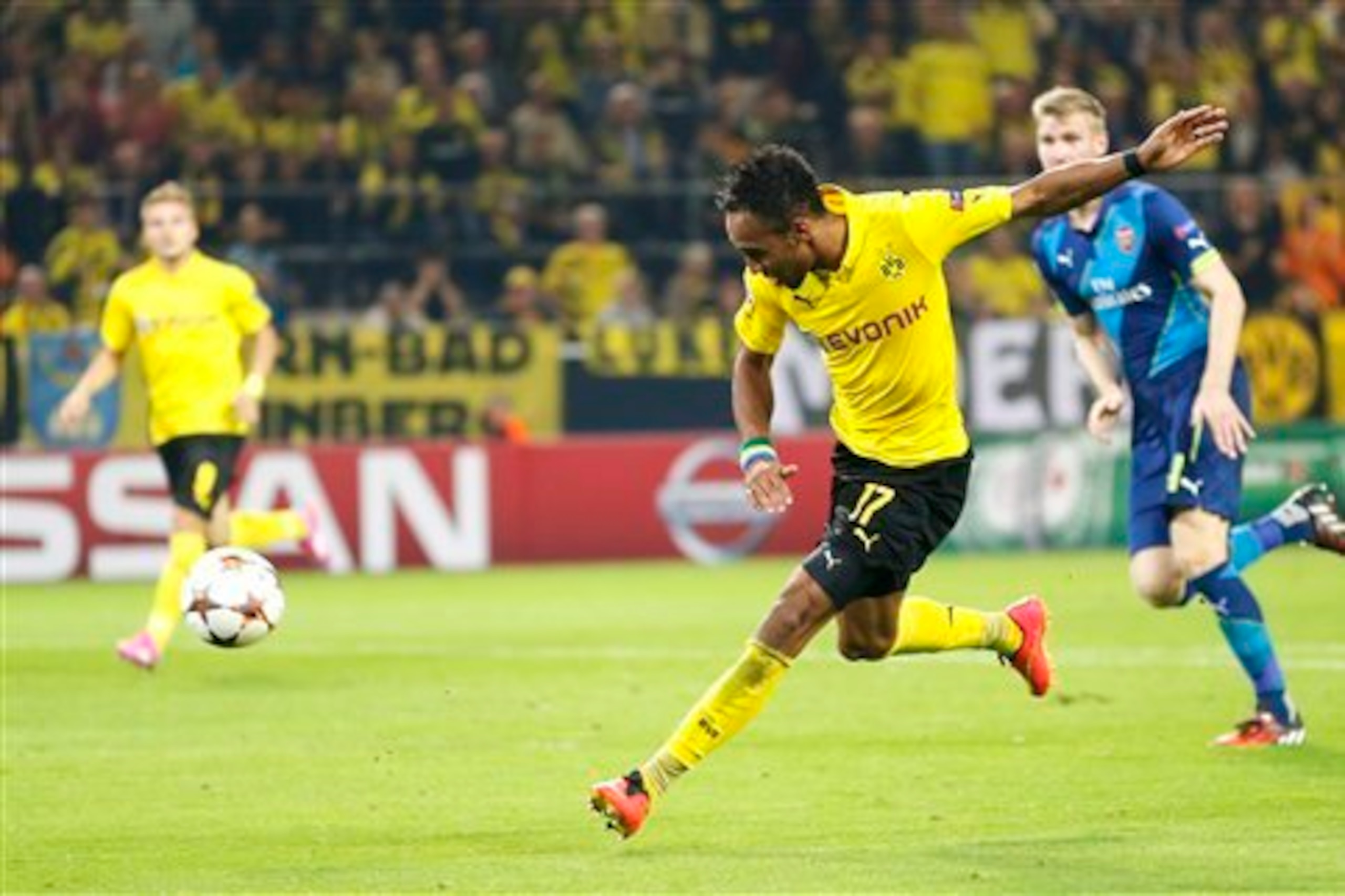 Aubameyang scored against Arsenal earlier this season.
