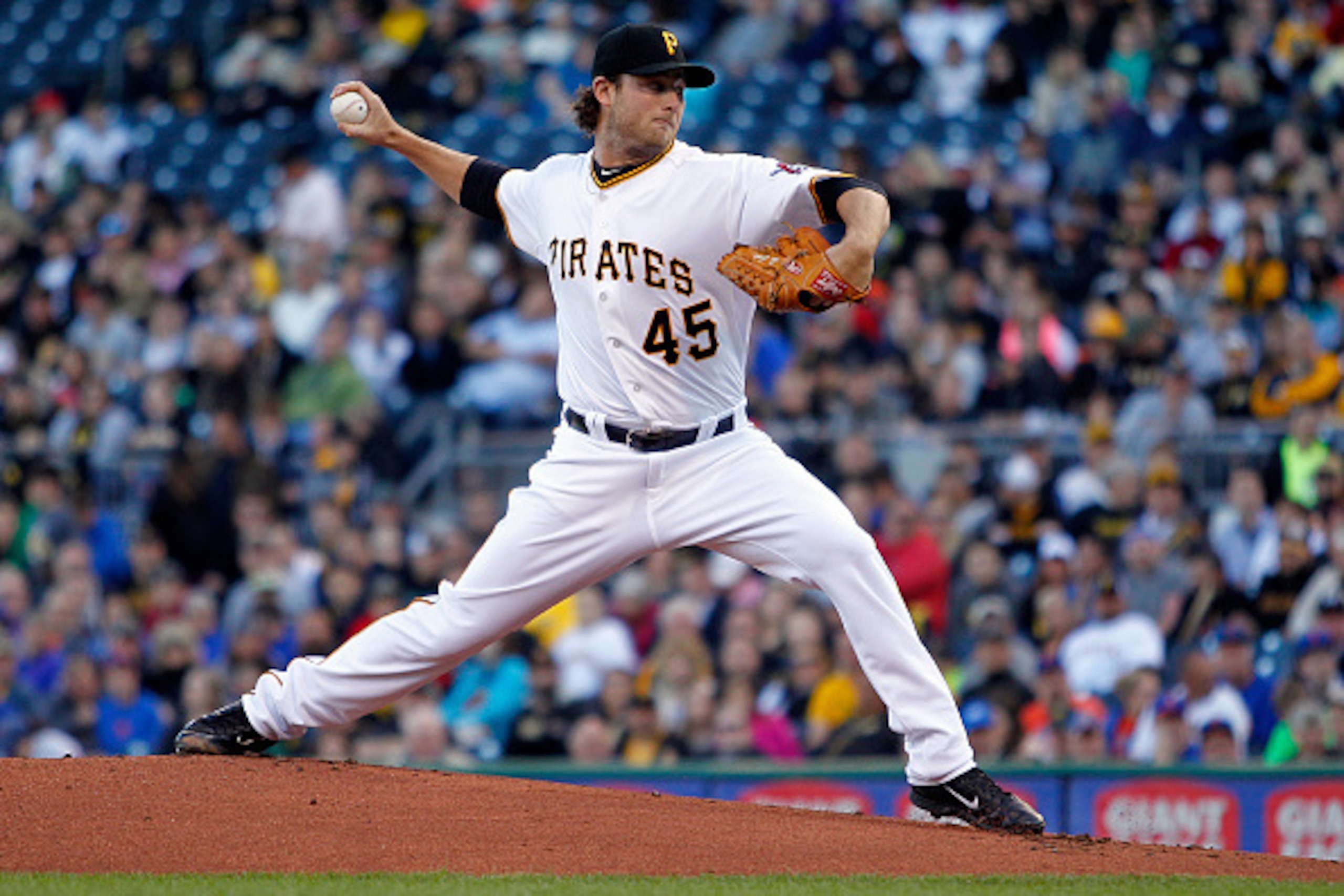PITTSBURGH, PA - MAY 22: Gerrit Cole #45 of the Pittsburgh Pirates pitches in the first inning during the game against the New York Mets at PNC Park on May 22, 2015 in Pittsburgh, Pennsylvania. (Photo by Justin K. Aller/Getty Images) PITTSBURGH, PA - MAY 22: Gerrit Cole #45 of the Pittsburgh Pirates pitches in the first inning during the game against the New York Mets at PNC Park on May 22, 2015 in Pittsburgh, Pennsylvania. (Photo by Justin K. Aller/Getty Images)