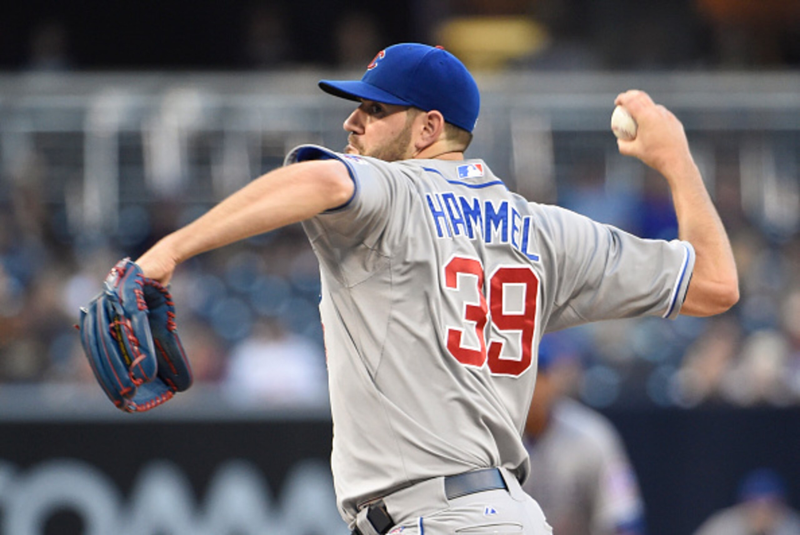 SAN DIEGO, CA - MAY 19: Jason Hammel #39 of the Chicago Cubs pitches during the first inning of a baseball game against the San Diego Padres at Petco Park May 19, 2015 in San Diego, California. (Photo by Denis Poroy/Getty Images) SAN DIEGO, CA - MAY 19: Jason Hammel #39 of the Chicago Cubs pitches during the first inning of a baseball game against the San Diego Padres at Petco Park May 19, 2015 in San Diego, California. (Photo by Denis Poroy/Getty Images)