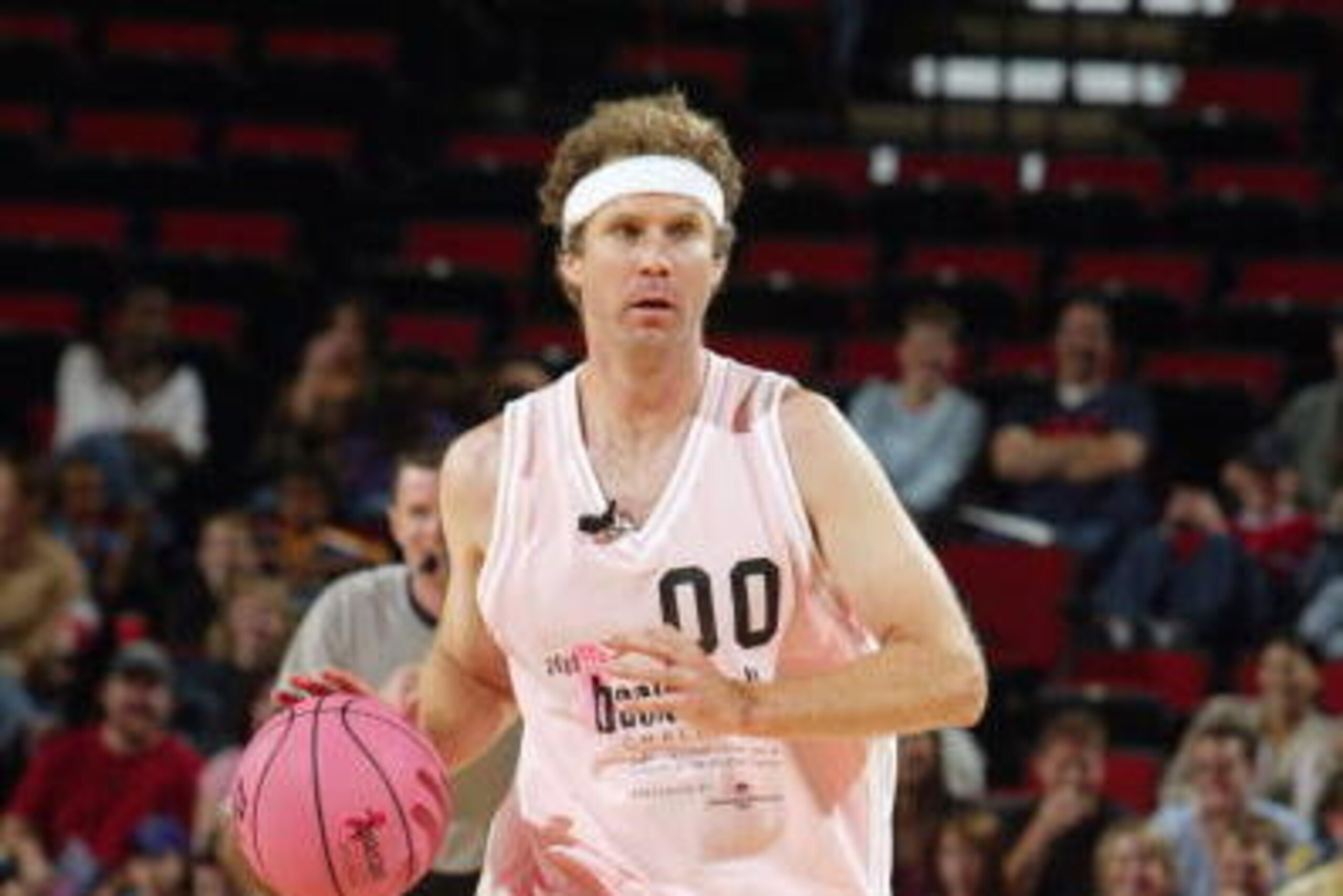 SEATTLE - OCTOBER 13:  Actor Will Ferrell #00 brings the ball upcourt during the Basketball Challenge benefiting breast cancer research on October 13, 2002 at Key Arena in Seattle, Washington. NOTE TO USER; User expressly acknowledges and agrees that, by 