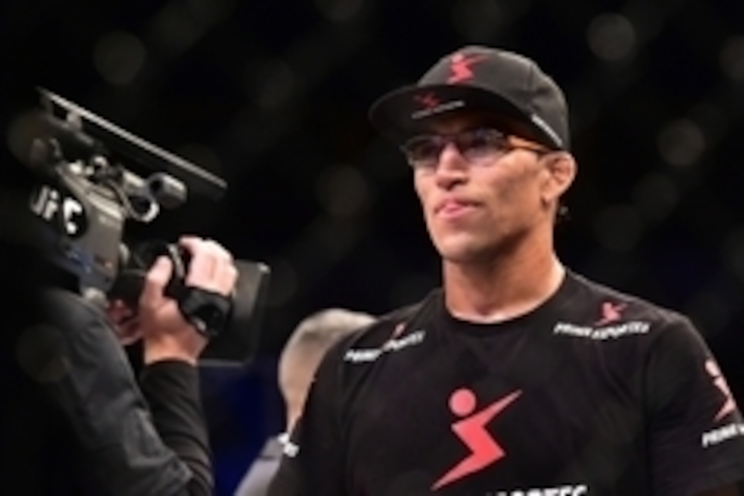 May 30, 2015; Goiania, GO, Brazil;  Charles Oliveira reacts after his victory against Nik Lentz during UFC Fight Night at Goiania Arena. Mandatory Credit: Jason Silva-USA TODAY Sports