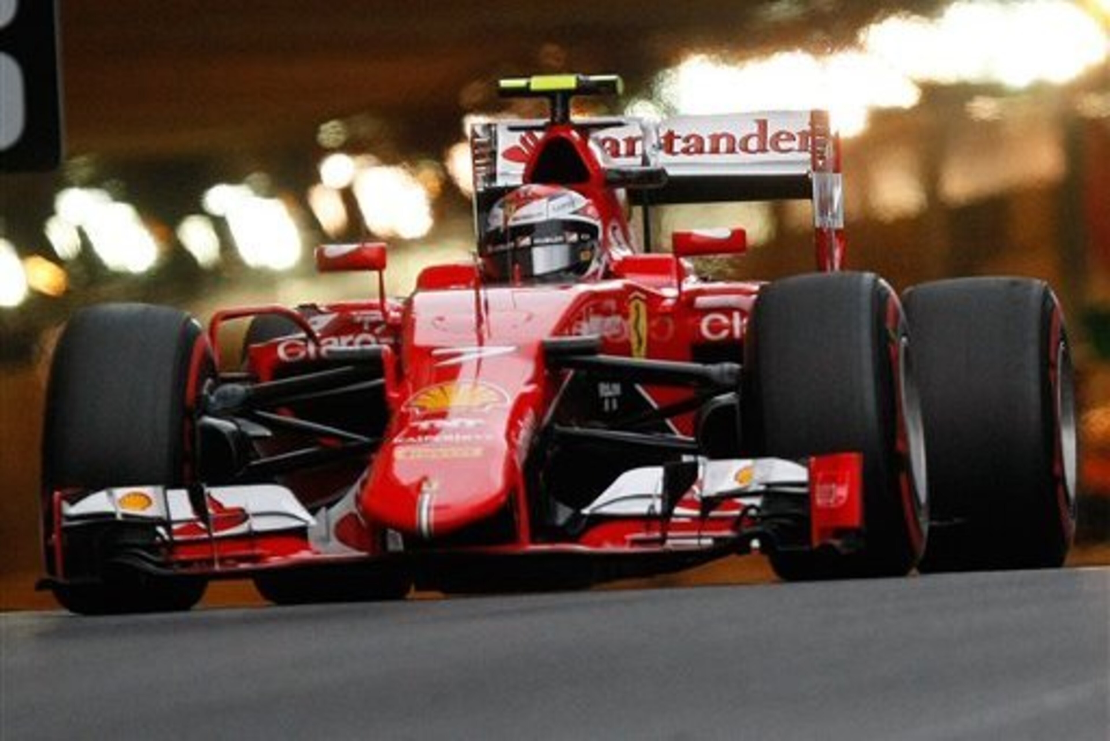 Raikkonen struggled in Monaco qualifying. Raikkonen struggled in Monaco qualifying.