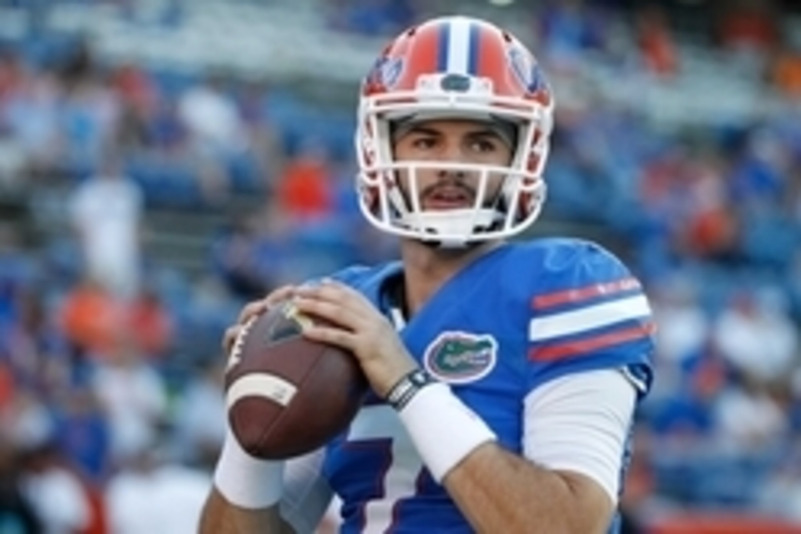 Oct 18, 2014; Gainesville, FL, USA; Florida Gators quarterback Will Grier (7) before the game against the Missouri Tigers at Ben Hill Griffin Stadium. Mandatory Credit: Kim Klement-USA TODAY Sports Oct 18, 2014; Gainesville, FL, USA; Florida Gators quarterback Will Grier (7) before the game against the Missouri Tigers at Ben Hill Griffin Stadium. Mandatory Credit: Kim Klement-USA TODAY Sports