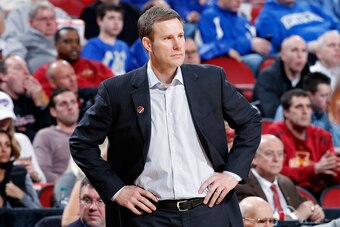 LOUISVILLE, KY - MARCH 19:  Head coach Fred Hoiberg gestures against the UAB Blazers during the second round of the 2015 NCAA Men's Basketball Tournamenat at the KFC YUM! Center on March 19, 2015 in Louisville, Kentucky.  (Photo by Joe Robbins/Getty Image