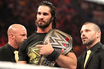 Rollins as the WWE world champ
