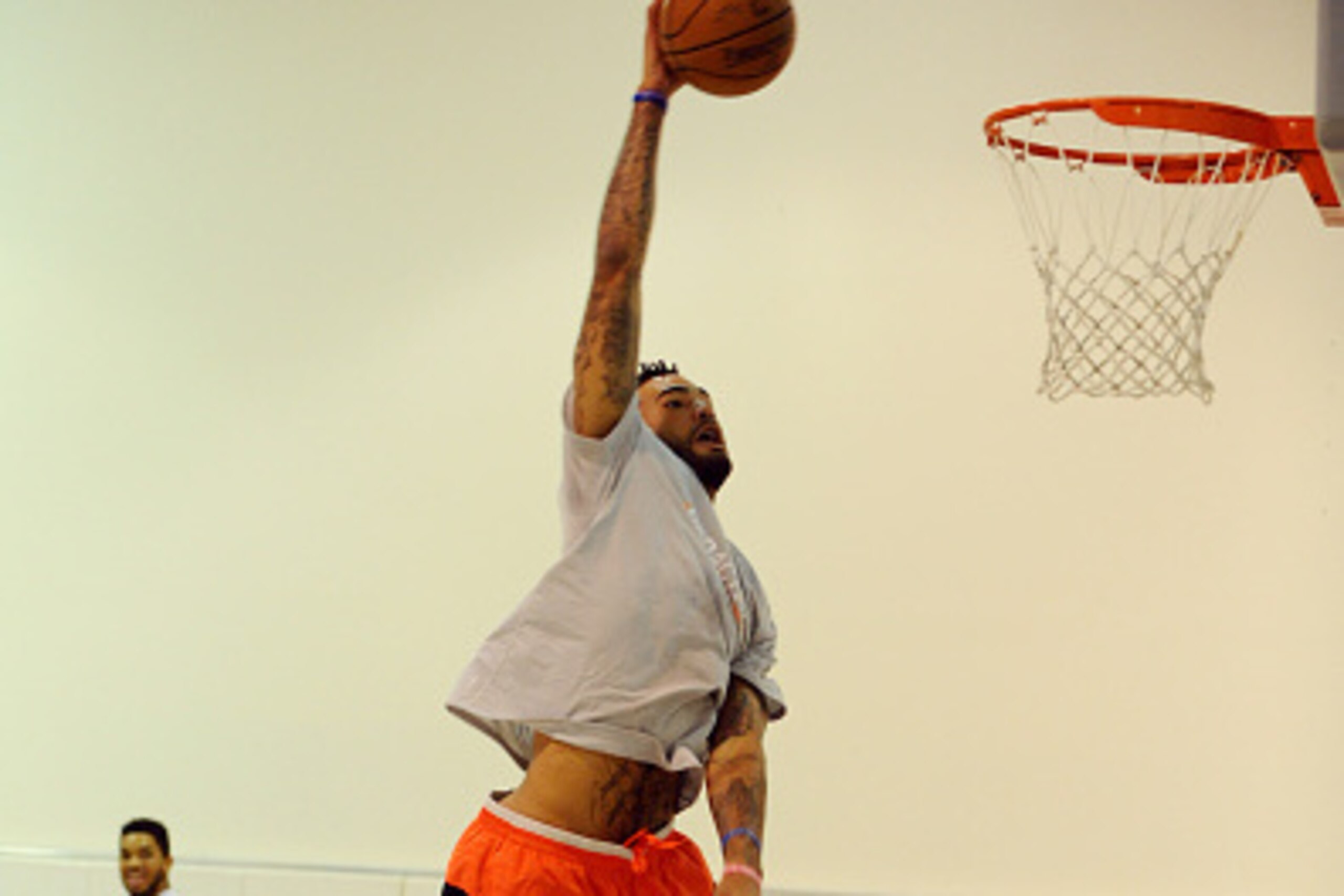 THOUSAND OAKS, CA - MAY 28:  NBA Draft Prospect, Willie Cauley-Stein works out on May 28, 2015 at The Spectrum Club/Pro Active Sports Performance Lab in Thousand Oaks, California. NOTE TO USER: User expressly acknowledges and agrees that, by downloading a