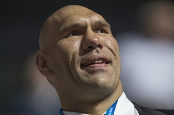Valuev cut a fearsome figure in the ring.