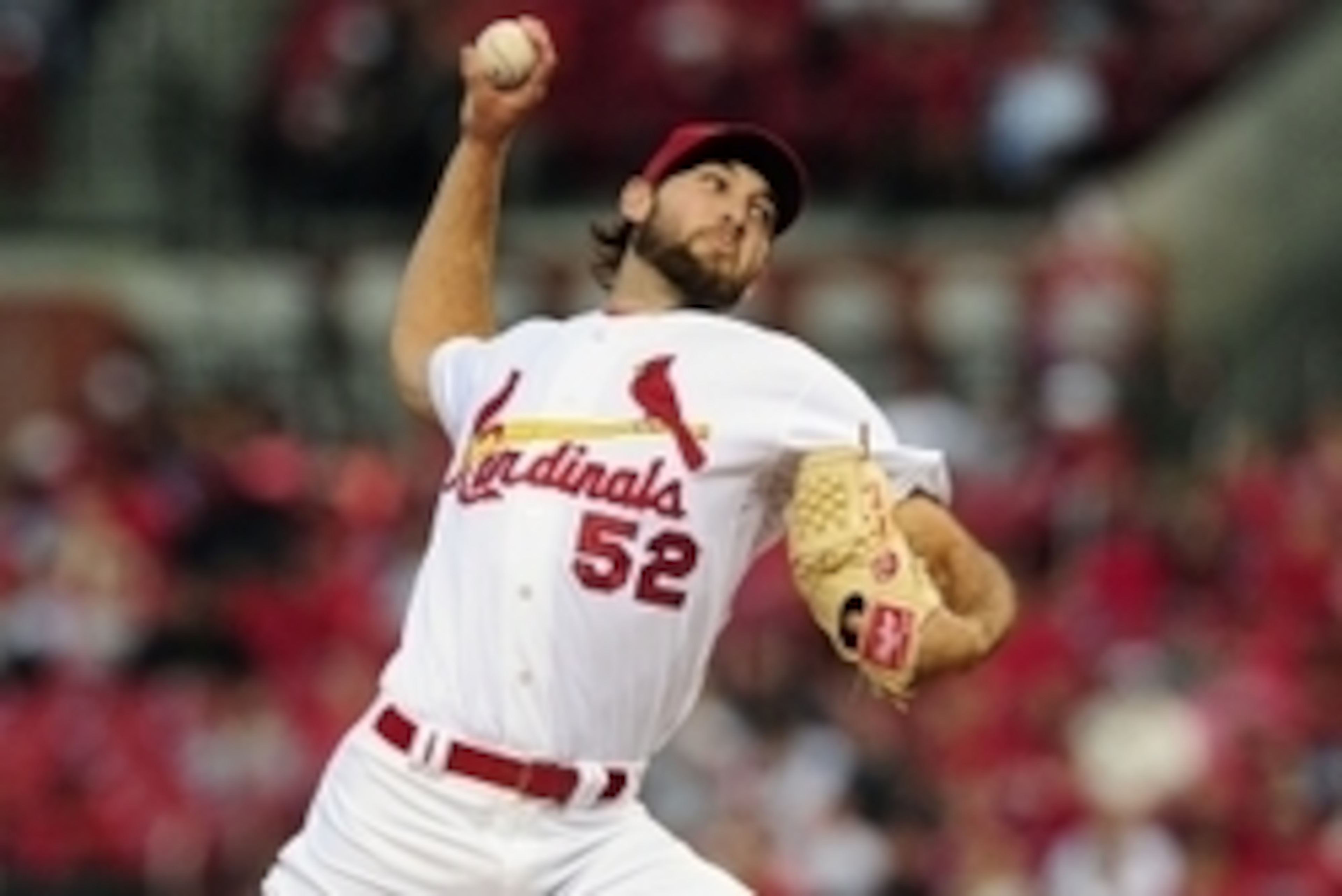 Apr 28, 2015; St. Louis, MO, USA; St. Louis Cardinals starting pitcher Michael Wacha (52) throws to a Philadelphia Phillies batter during a game at Busch Stadium. The Cardinals defeated the Phillies 11-5. Mandatory Credit: Jeff Curry-USA TODAY Sports Apr 28, 2015; St. Louis, MO, USA; St. Louis Cardinals starting pitcher Michael Wacha (52) throws to a Philadelphia Phillies batter during a game at Busch Stadium. The Cardinals defeated the Phillies 11-5. Mandatory Credit: Jeff Curry-USA TODAY Sports