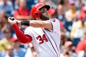 The highlight of Harper's May was a 3-homer outburst on May 6.