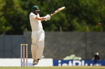 ROSEAU, DOMINICA - JUNE 04: Adam Voges of Australia bats during day two of the First Test match between Australia and the West Indies at Windsor Park on June 4, 2015 in Roseau, Dominica.  (Photo by Ryan Pierse/Getty Images)