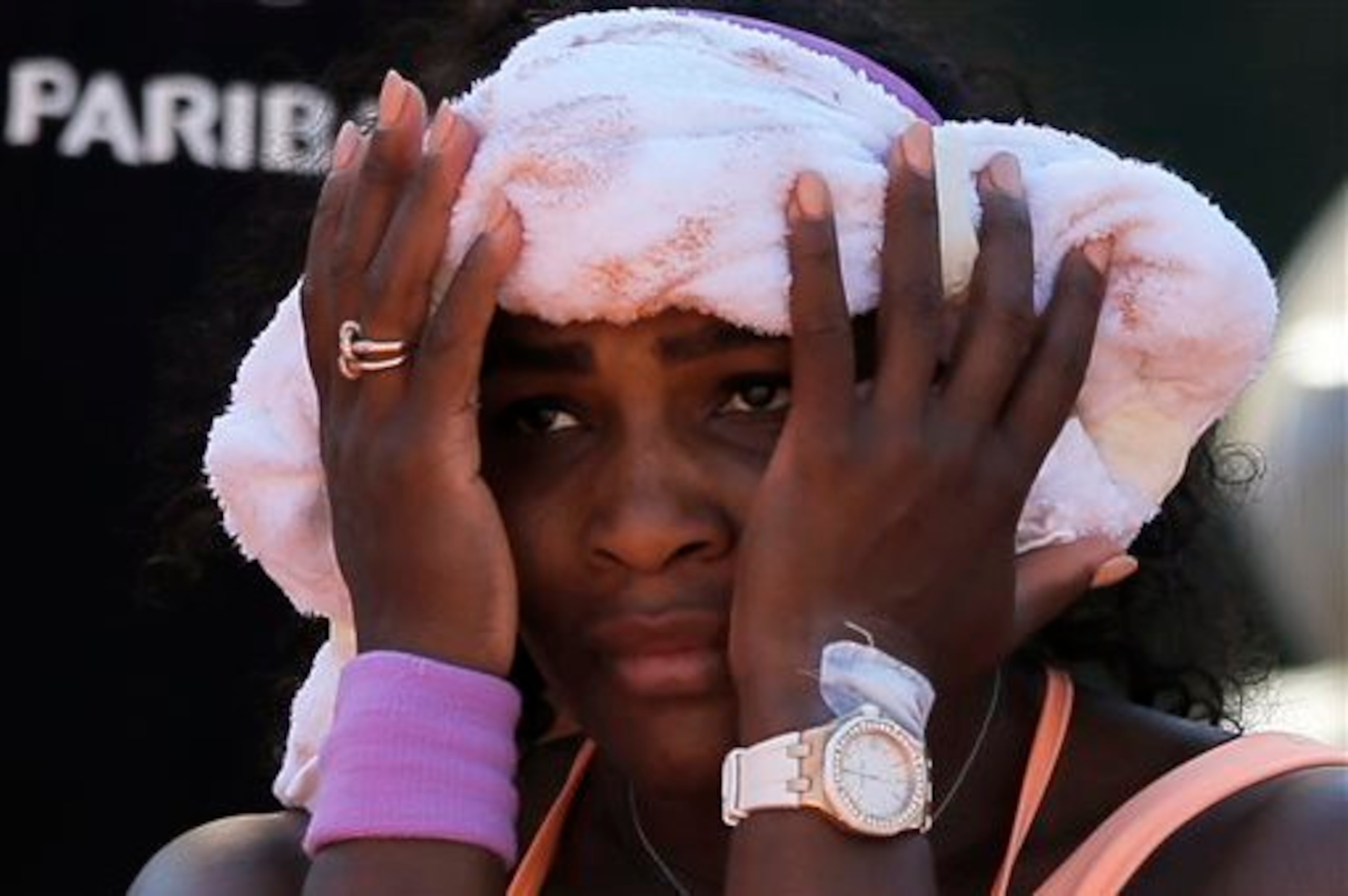 Williams struggled with illness in her semi-final.