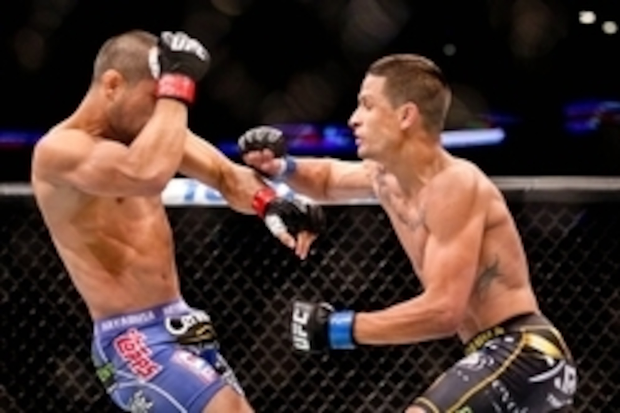 Jun 6, 2015; New Orleans, LA, USA; Anthony Birchak punches Joe Soto during UFC Fight Night at the Smoothie King Center. Mandatory Credit: Derick E. Hingle-USA TODAY Sports