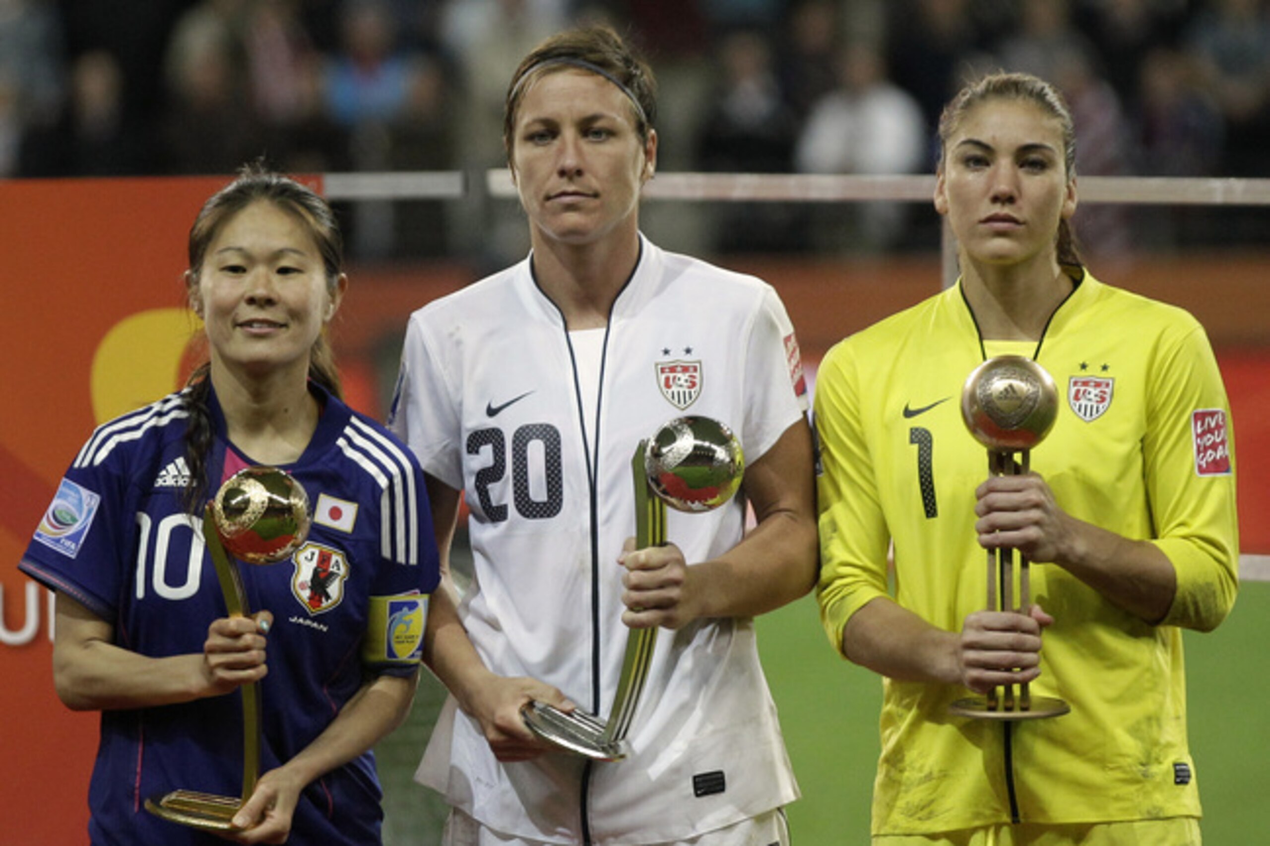 Hope Solo was named the top goalkeeper and third-best player overall in the 2011 Women's World Cup.