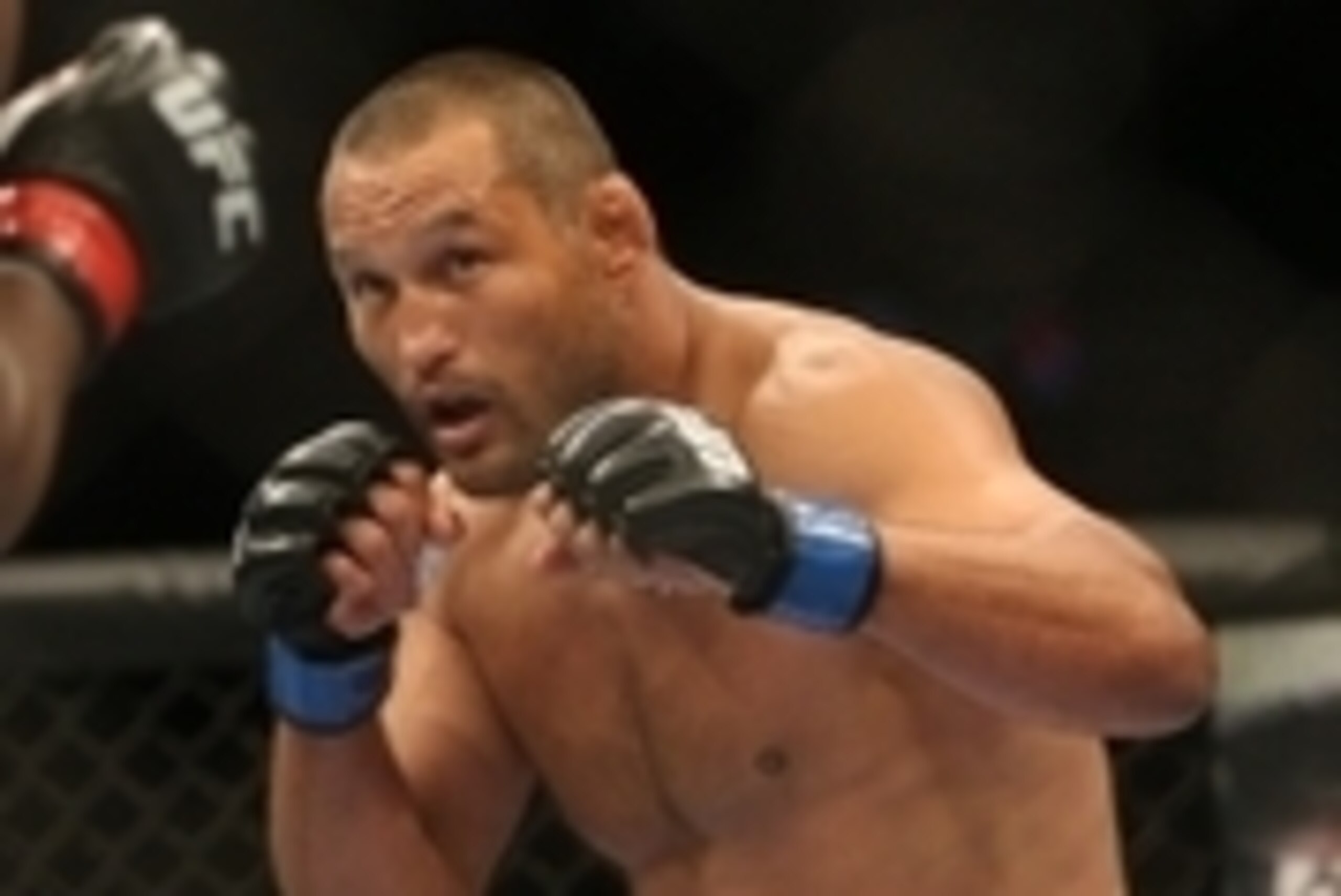 Jun 15, 2013; Winnipeg, MB, Canada; Dan Henderson fights Rashad Evans (left) during their Light Heavyweight bout at UFC 161 at MTS Centre. Mandatory Credit: Tom Szczerbowski-USA TODAY Sports