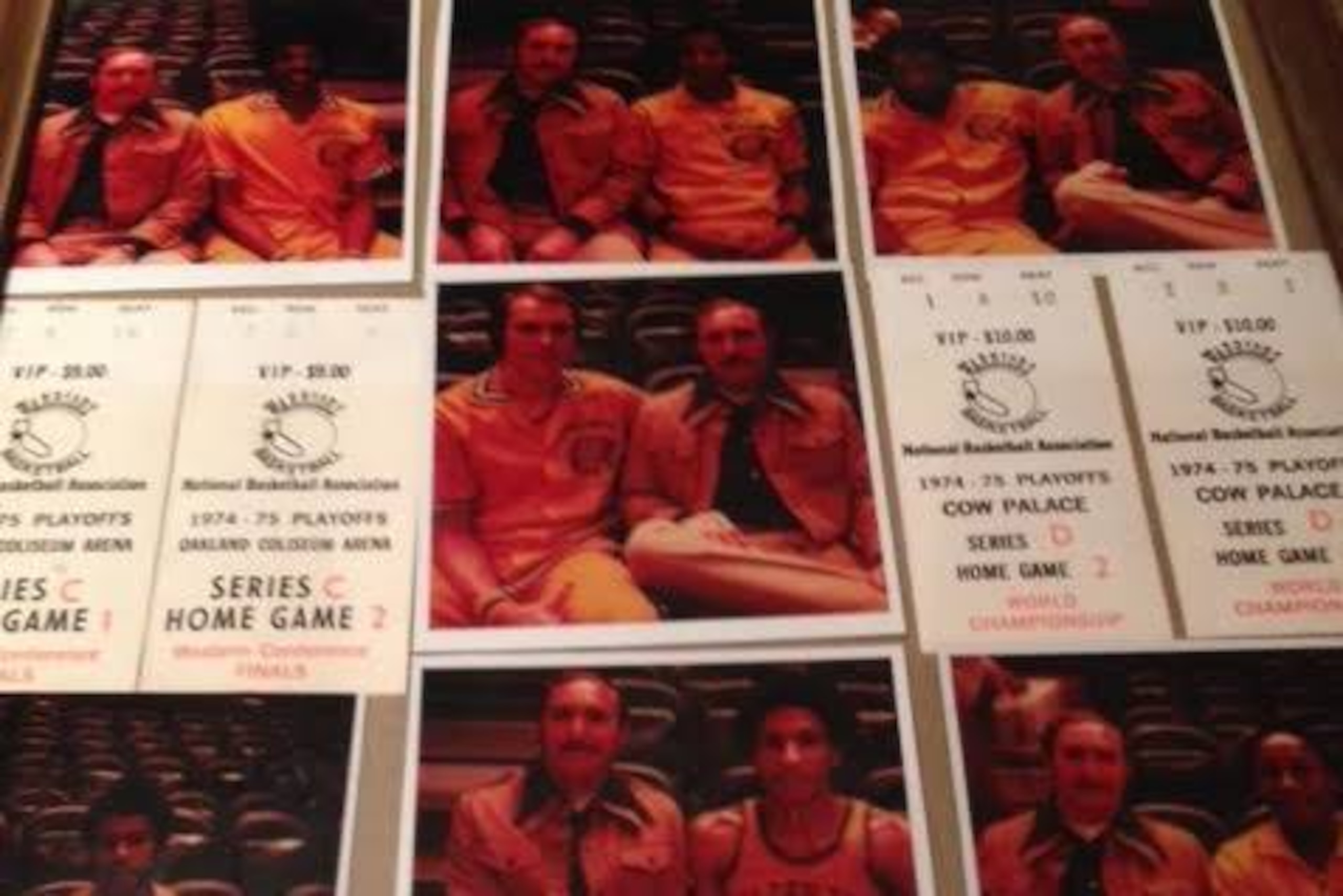 Longtime Warriors season ticket-holder Gary Liss still has the ticket stubs from Golden State's last NBA title run, along with a few photos of himself with the team.