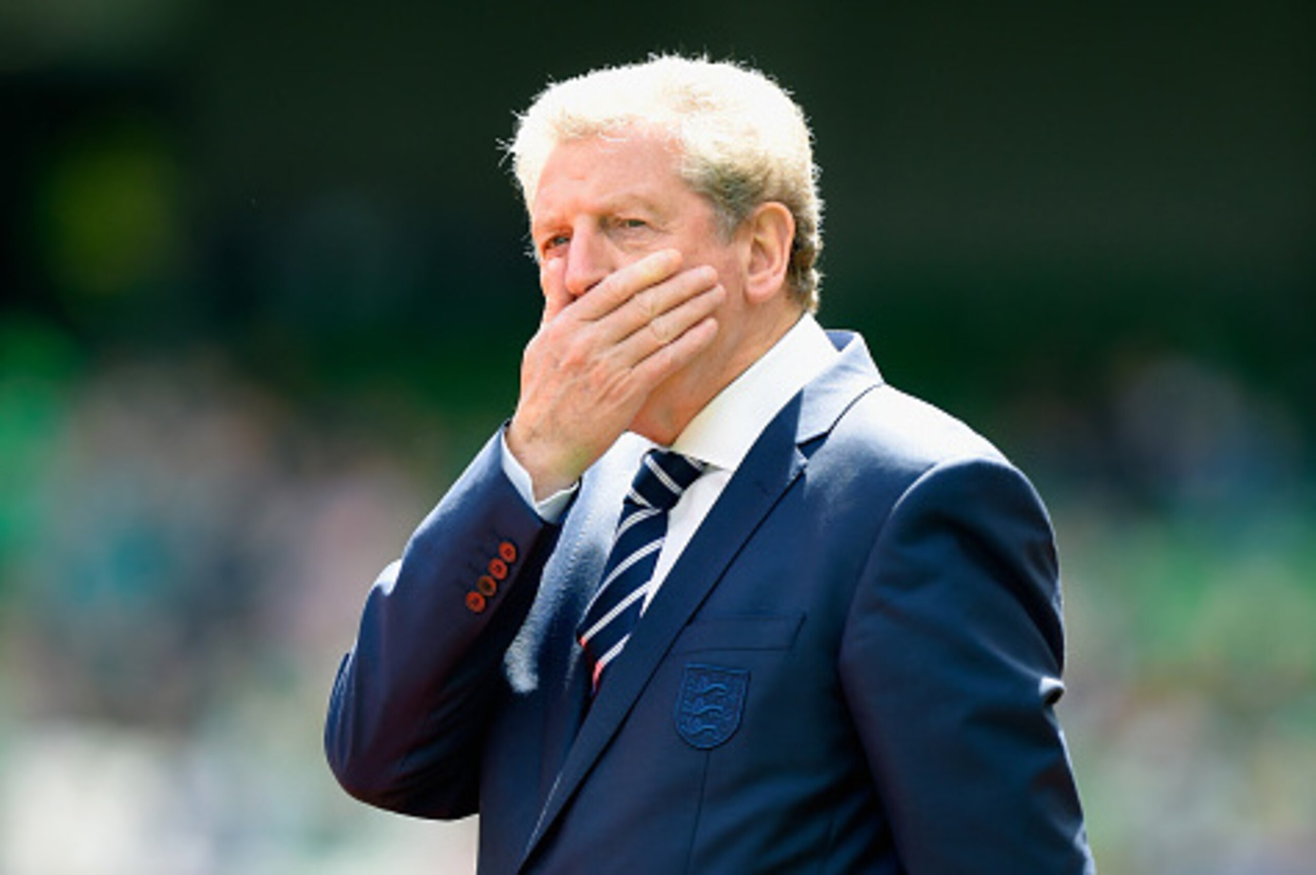 DUBLIN, IRELAND - JUNE 07:  England manager Roy Hodgson looks on before the International friendly match between Republic of Ireland and England at Aviva Stadium on June 7, 2015 in Dublin, Ireland.  (Photo by Stu Forster/Getty Images)