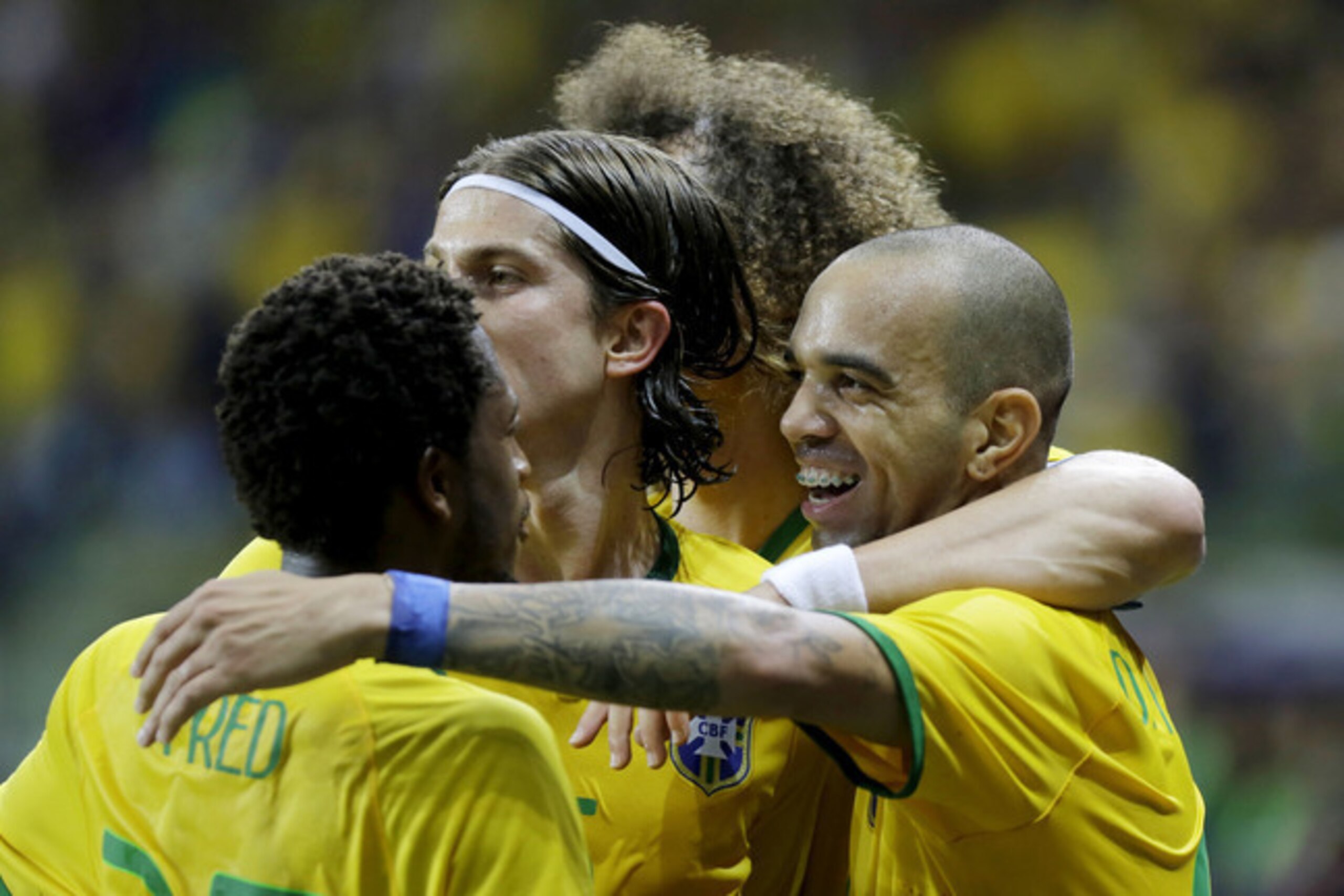 Brazil made it 2-0 before half-time.