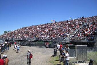 Packed grandstands on Saturday at the Circuit Gilles-Villeneuve.