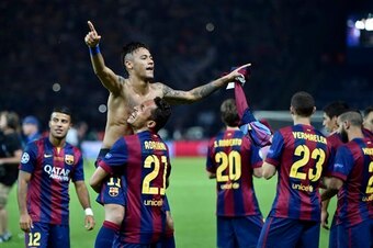 Neymar joined the Brazil squad on Monday (yesterday) after winning the Champions League with Barcelona on Saturday.