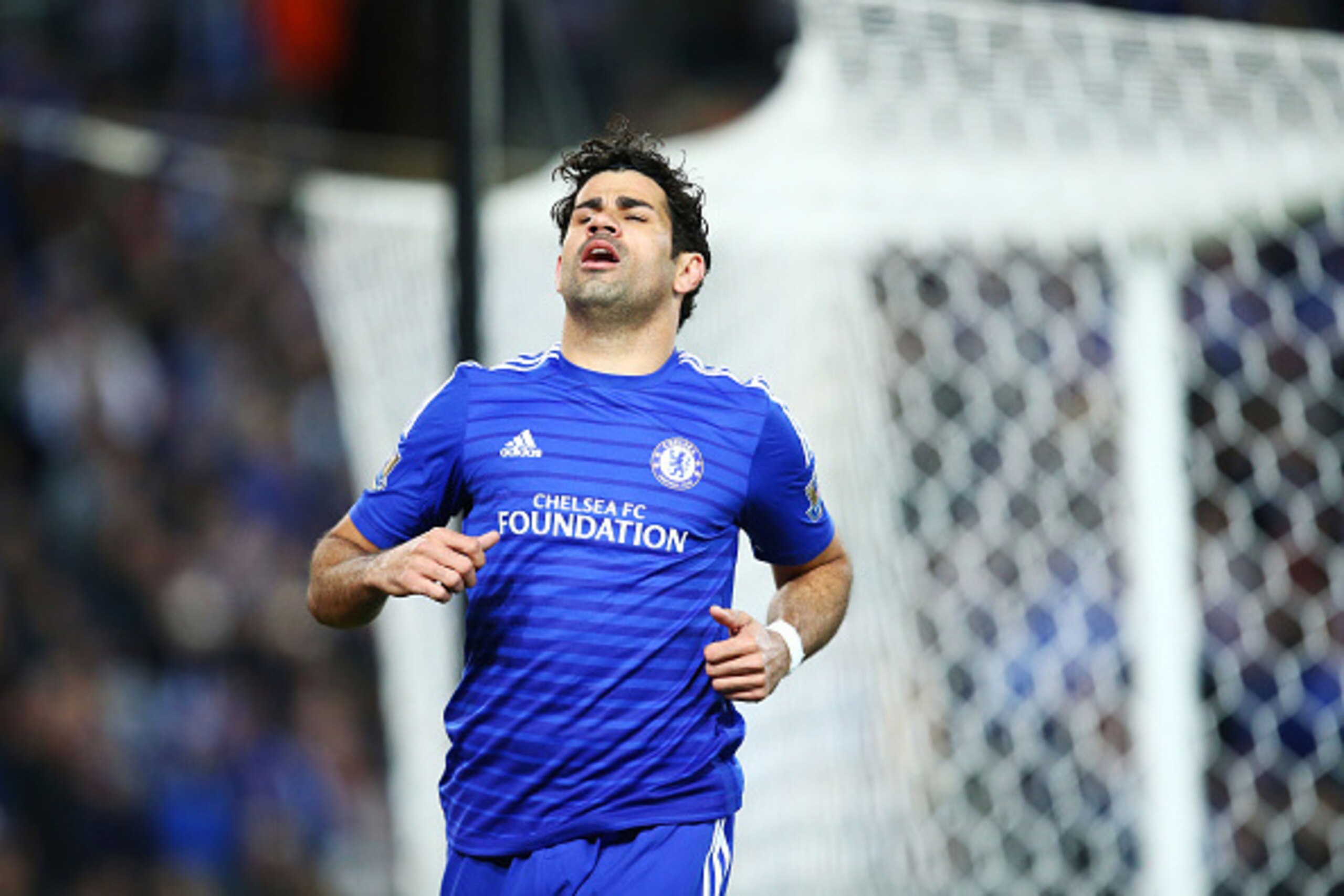 SYDNEY, AUSTRALIA - JUNE 02:  Diego Costa of Chelsea reacts after a missed shot on goal during the international friendly match between Sydney FC and Chelsea FC at ANZ Stadium on June 2, 2015 in Sydney, Australia.  (Photo by Matt King/Getty Images)