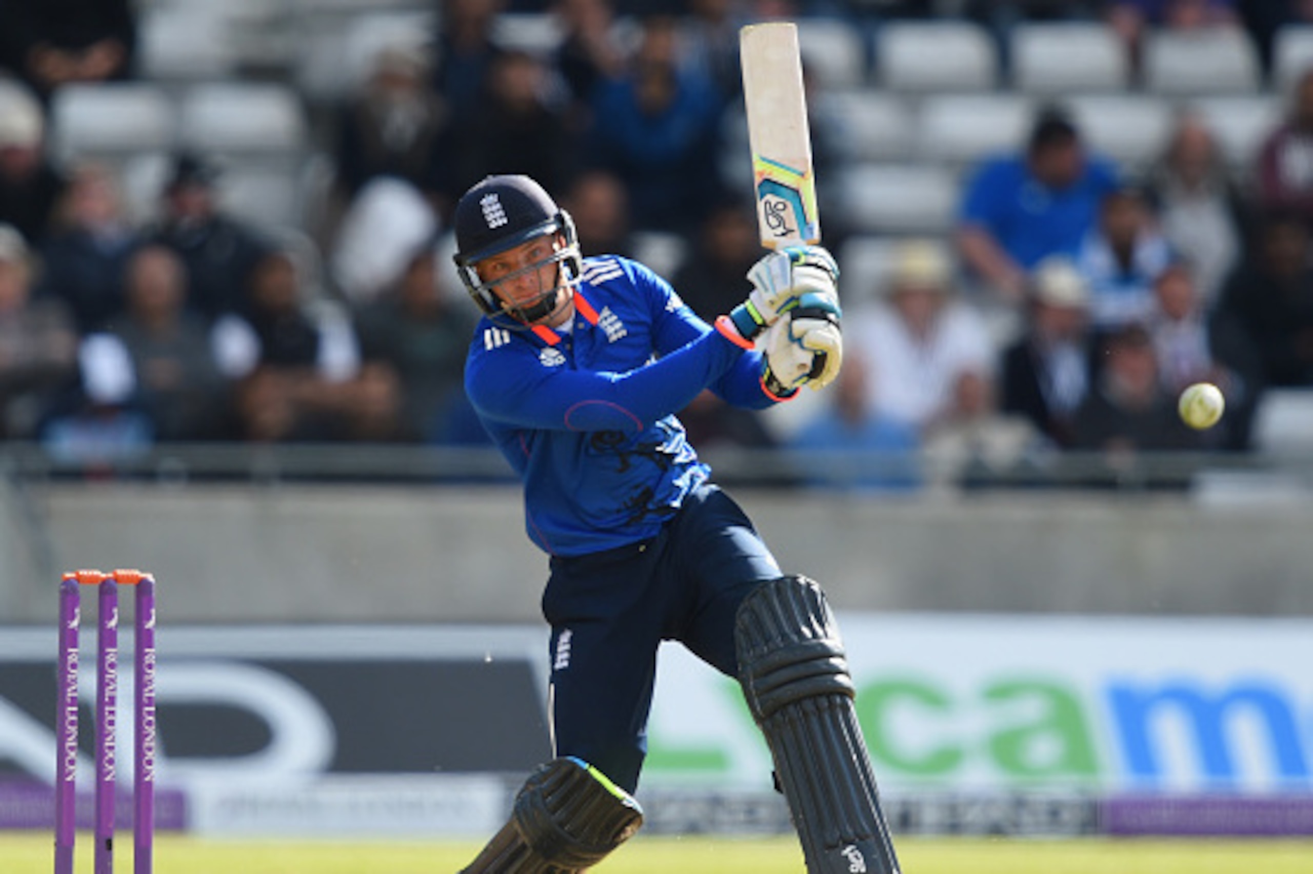 BIRMINGHAM, ENGLAND - JUNE 09:  Jos Buttler of England plays a shot during the 1st ODI Royal London One-Day Series 2015 match between England and NewZealand at Edgbaston on June 9, 2015 in Birmingham, England.  (Photo by Shaun Botterill/Getty Images)
